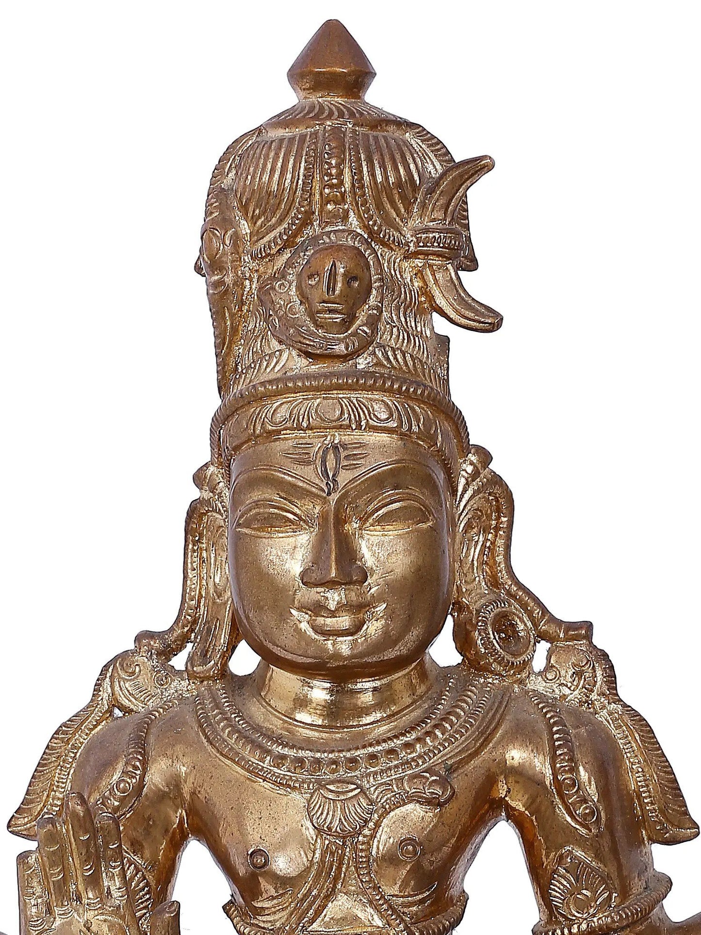 16'' Pashupatinath - A Form Of Lord Shiva | Bronze Statue | Panchaloha Bronze Idol From Swamimalai