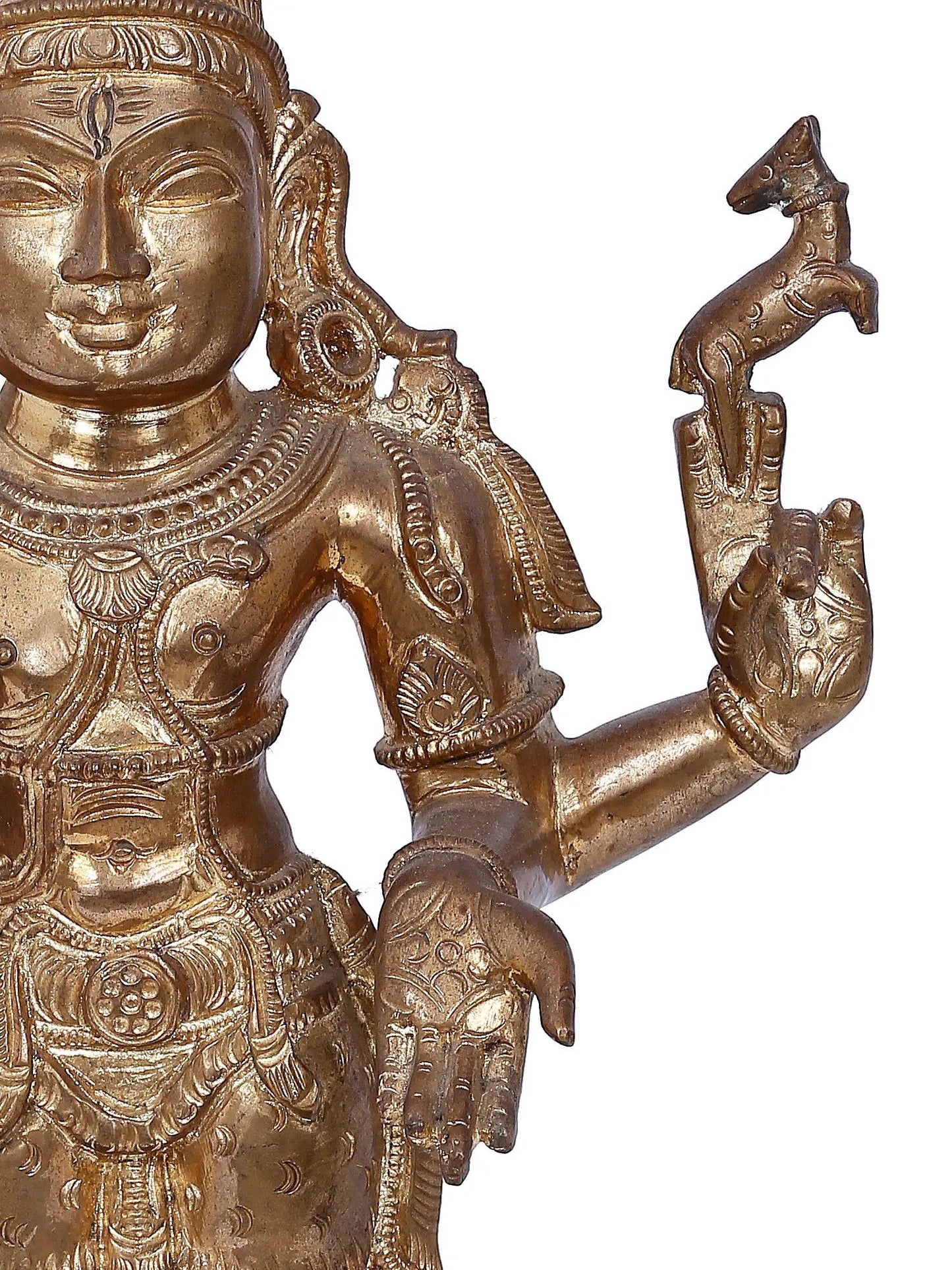 16'' Pashupatinath - A Form Of Lord Shiva | Bronze Statue | Panchaloha Bronze Idol From Swamimalai