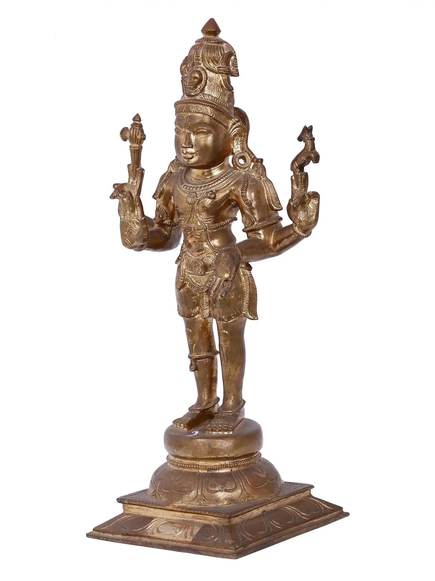 16'' Pashupatinath - A Form Of Lord Shiva | Bronze Statue | Panchaloha Bronze Idol From Swamimalai