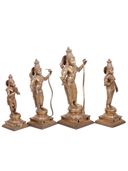 25'' Shri Ram Darbar Statue | Bronze Statue | Panchaloha Bronze Idol From Swamimalai