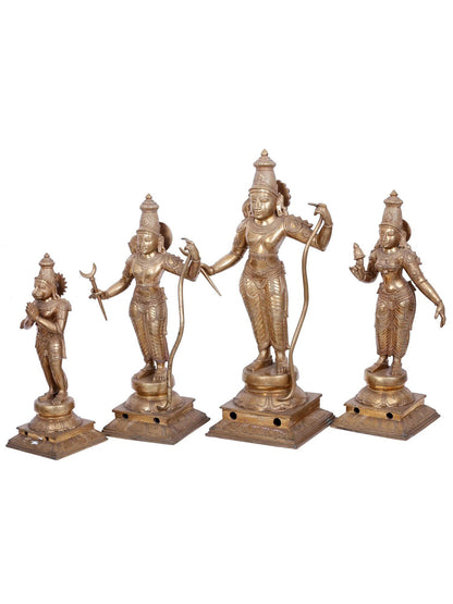 25'' Shri Ram Darbar Statue | Bronze Statue | Panchaloha Bronze Idol From Swamimalai