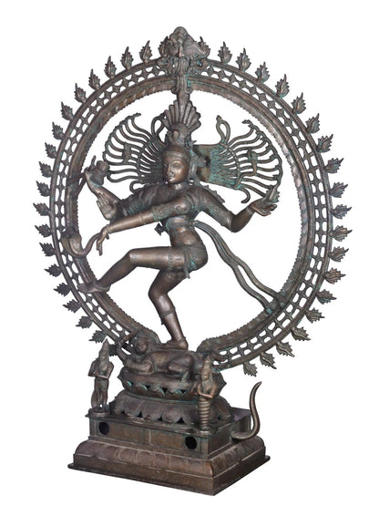 54'' The Natarajan Statue Form Of Lord Shiva | Panchaloha Bronze Statue From Swamimalai