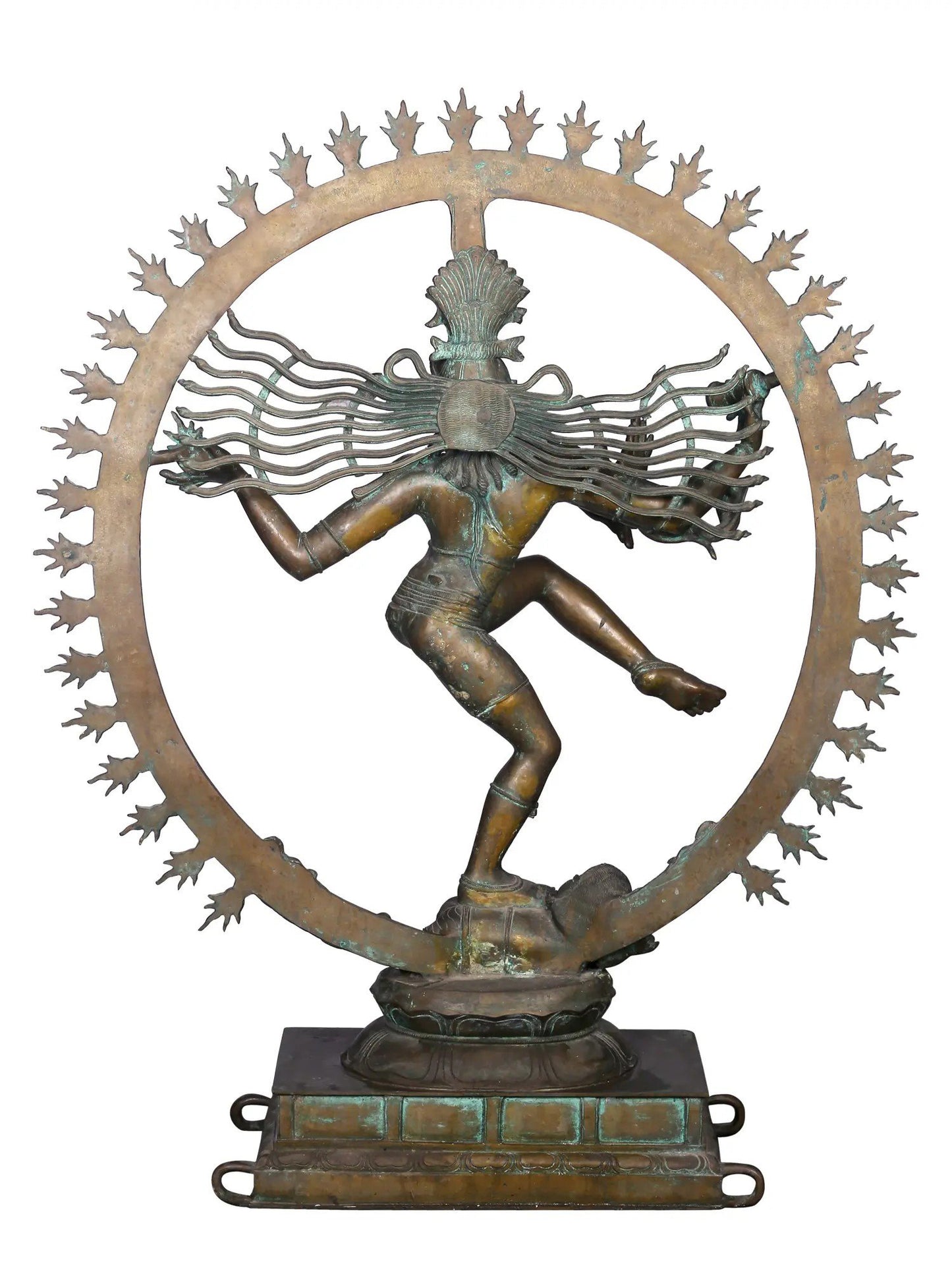 42'' Mahadev As Nataraja Bronze Idol | Panchaloha Bronze Statue From Swamimalai.