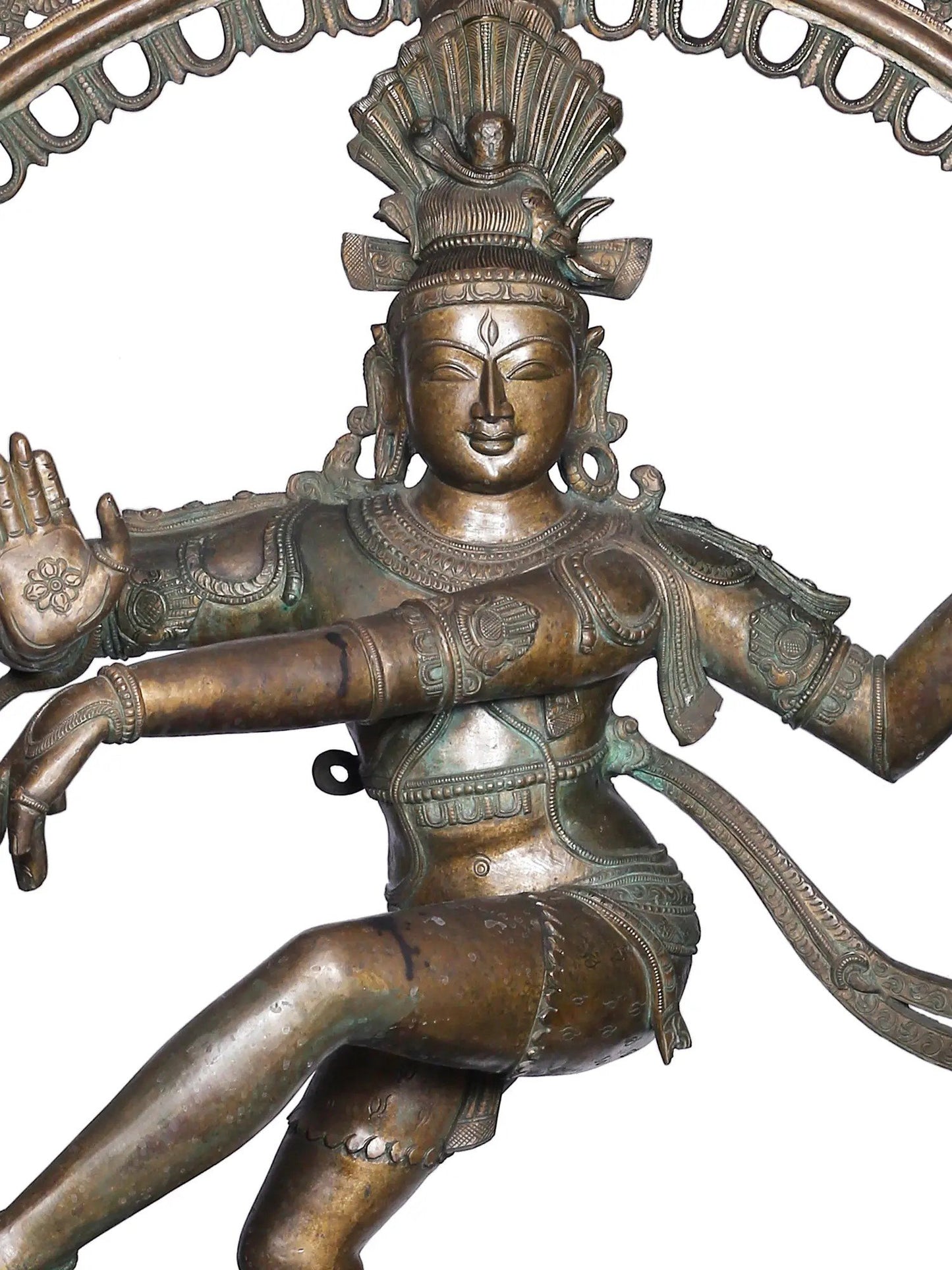 60'' Large Chaturbhuja Lord Nataraja | Panchaloha Bronze Statue From Swamimalai