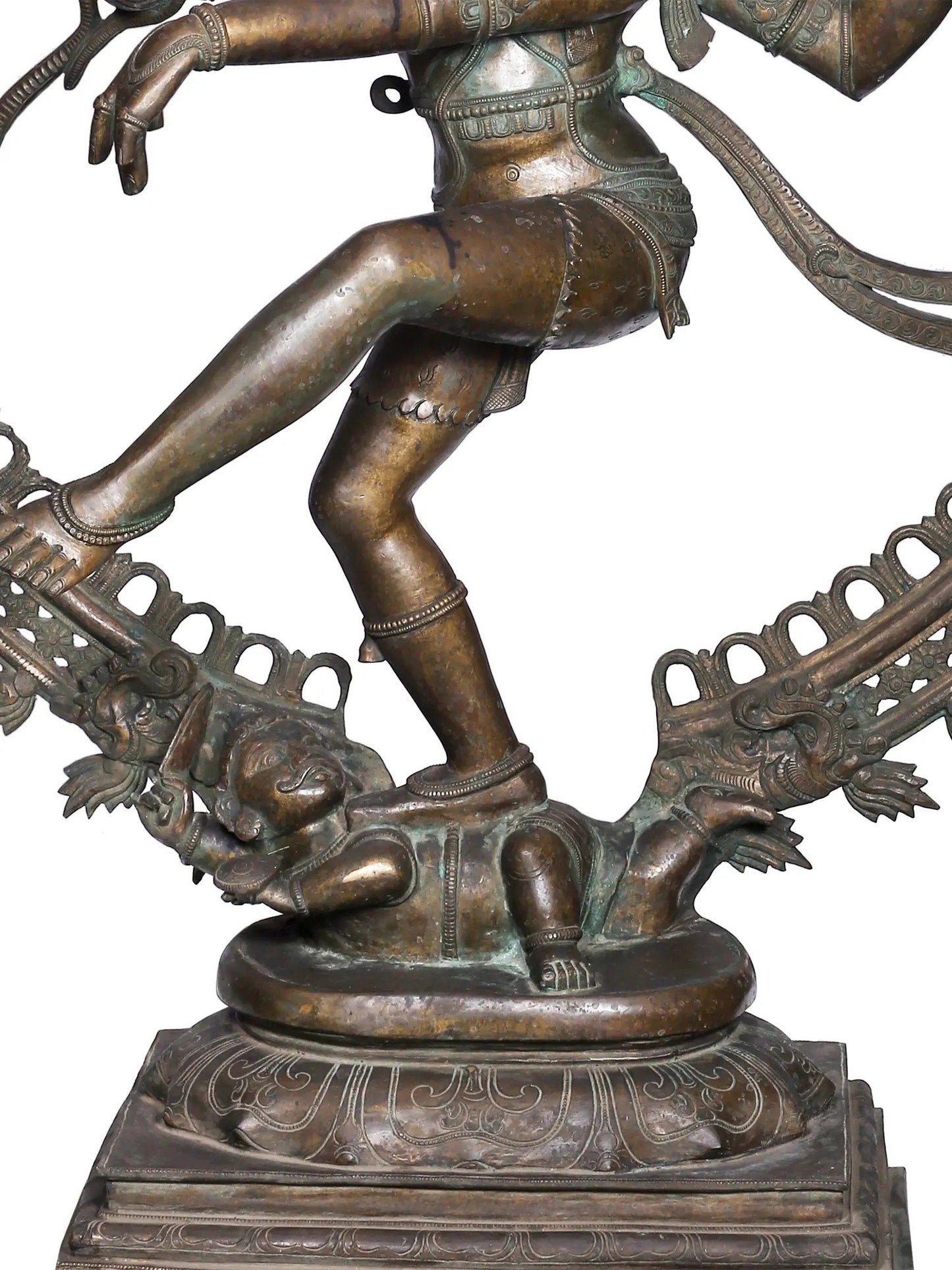 60'' Large Chaturbhuja Lord Nataraja | Panchaloha Bronze Statue From Swamimalai