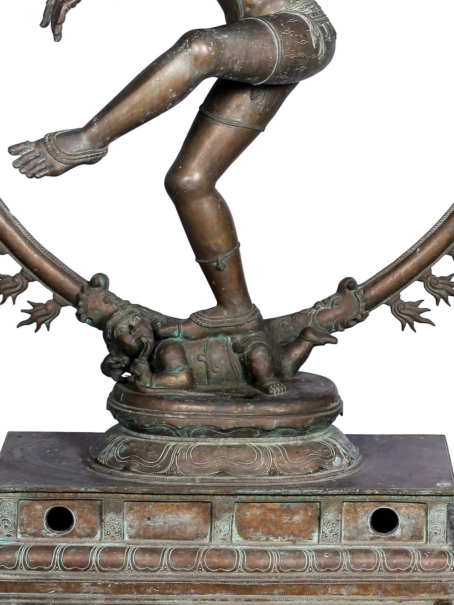 65" Large Shiva As The Lord Of Dance - Nataraja | Panchaloha Bronze Statue From Swamimalai