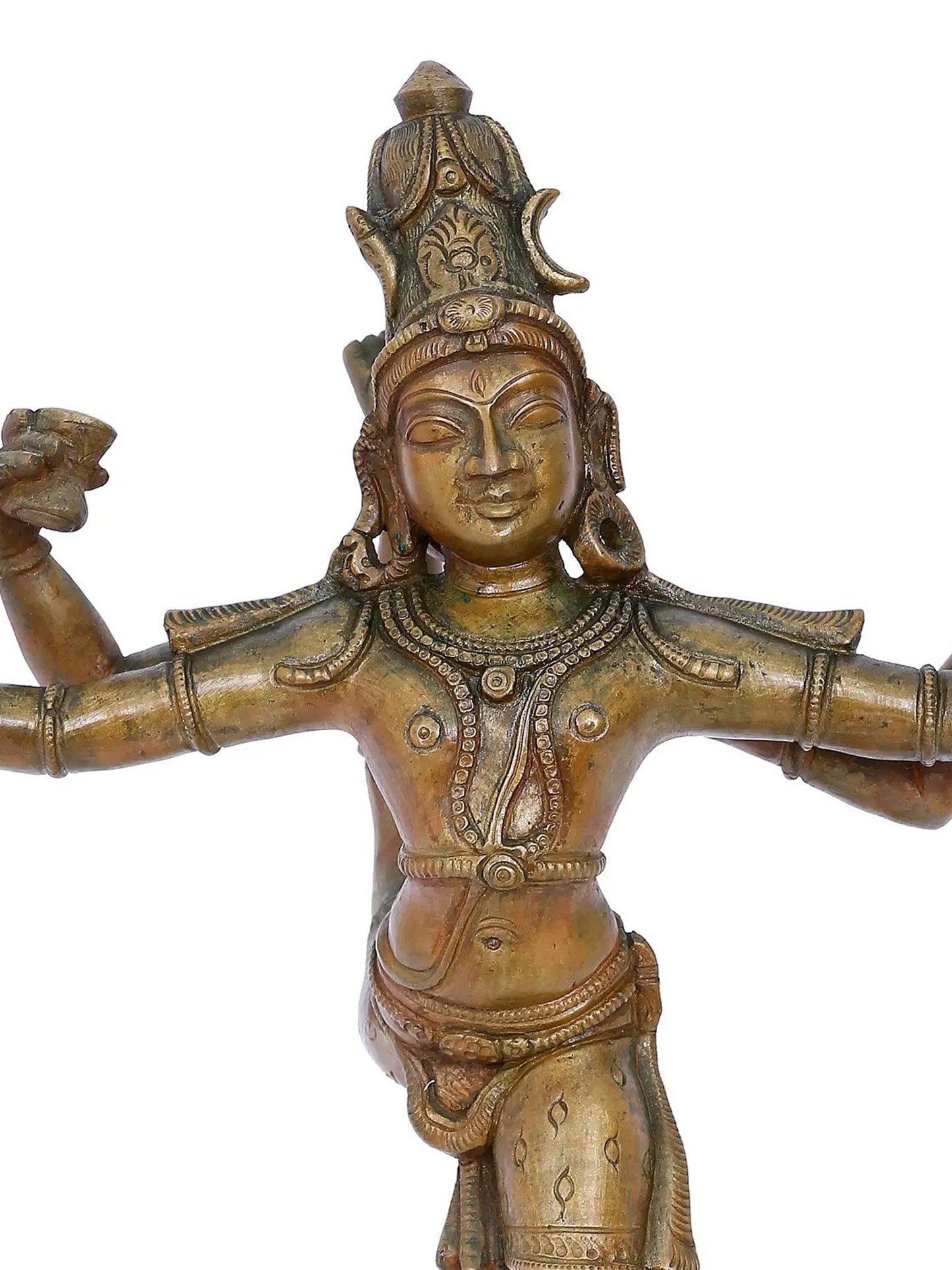 13'' Shiva Tandava - Mahadev In Dancing Posture | Panchaloha Bronze Statue From Swamimalai