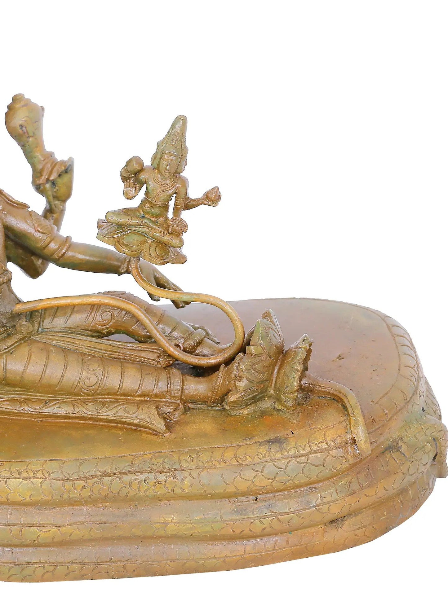 7'' Lord Vishnu As Ranganatha Bronze Sculpture | Panchaloha Bronze Statue From Swamimalai