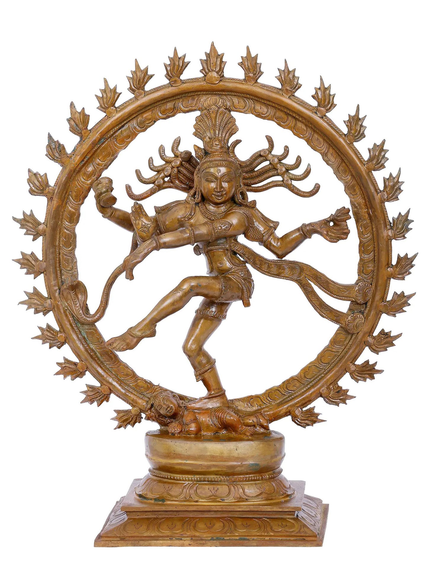 16'' Lord Nataraja Panchaloha Bronze Statue | Decorative Bronze Idol | Bronze Statue For Temple