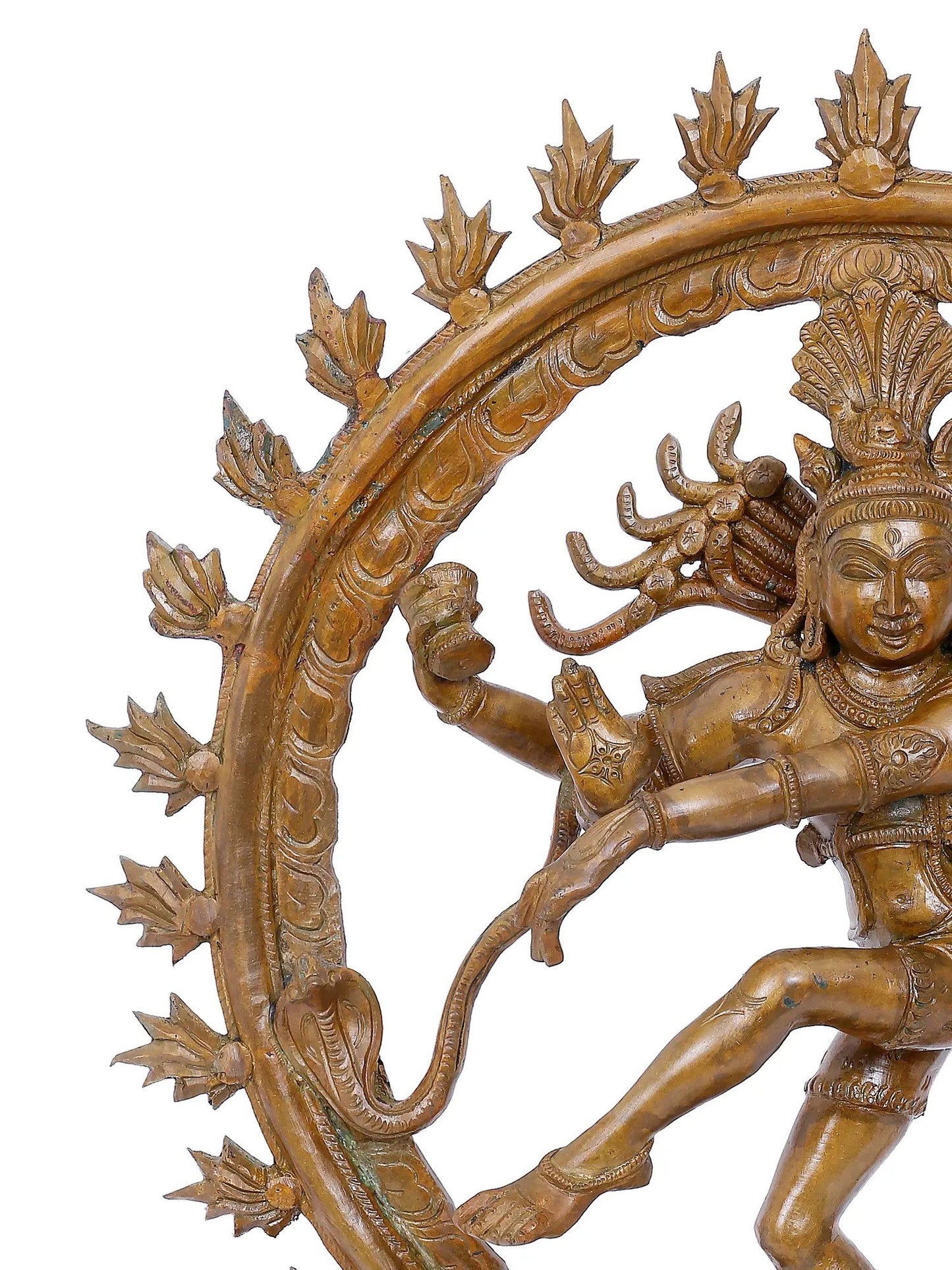 16'' Lord Nataraja Panchaloha Bronze Statue | Decorative Bronze Idol | Bronze Statue For Temple