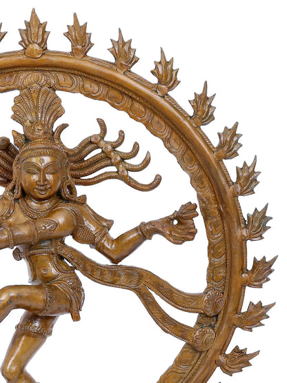 16'' Lord Nataraja Panchaloha Bronze Statue | Decorative Bronze Idol | Bronze Statue For Temple