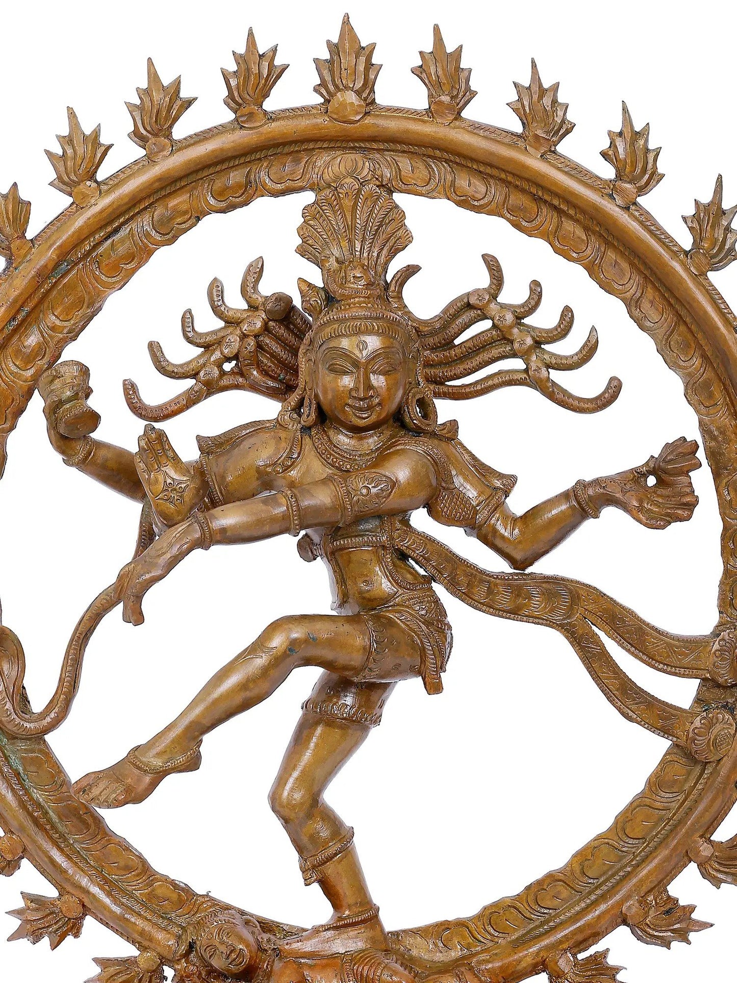 16'' Lord Nataraja Panchaloha Bronze Statue | Decorative Bronze Idol | Bronze Statue For Temple