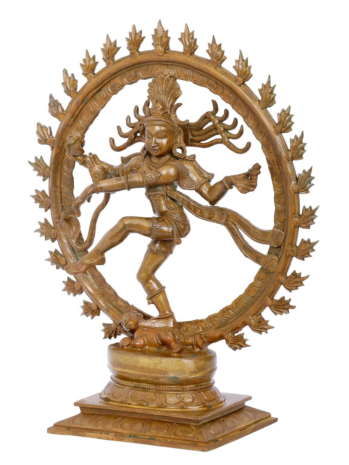 16'' Lord Nataraja Panchaloha Bronze Statue | Decorative Bronze Idol | Bronze Statue For Temple