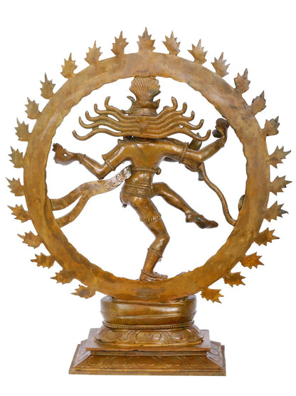 16'' Lord Nataraja Panchaloha Bronze Statue | Decorative Bronze Idol | Bronze Statue For Temple