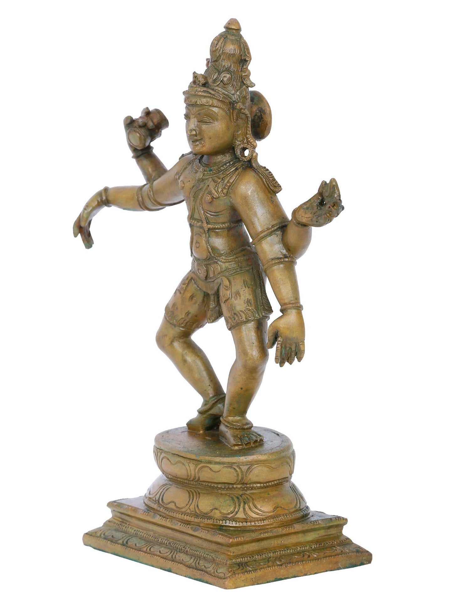 9'' Shiva Tandava Posture Sculpture | Panchaloha Bronze Statue From Swamimalai