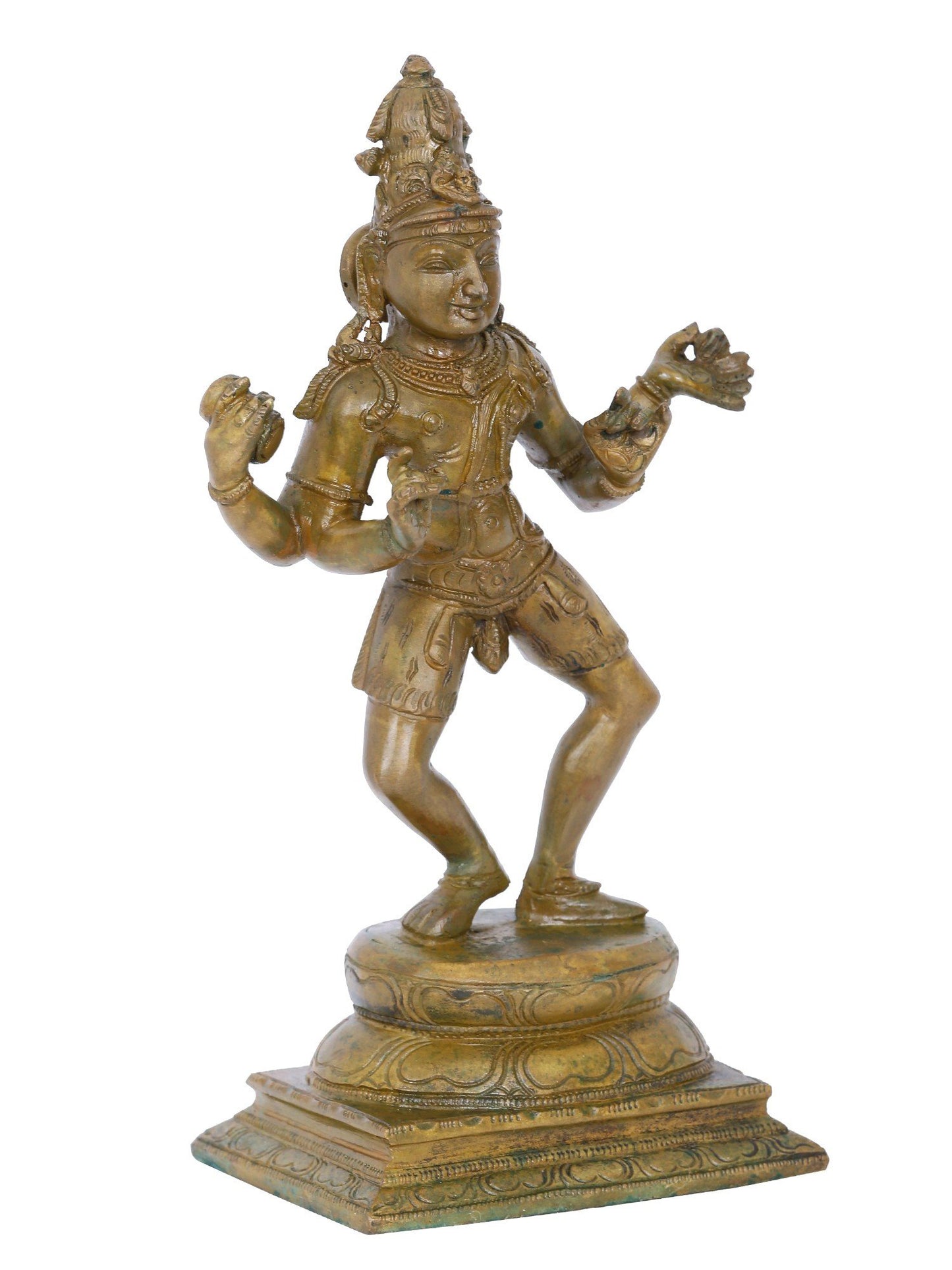 9'' Lord Shiva As Tandava Mudra | Panchaloha Bronze Statue From Swamimalai