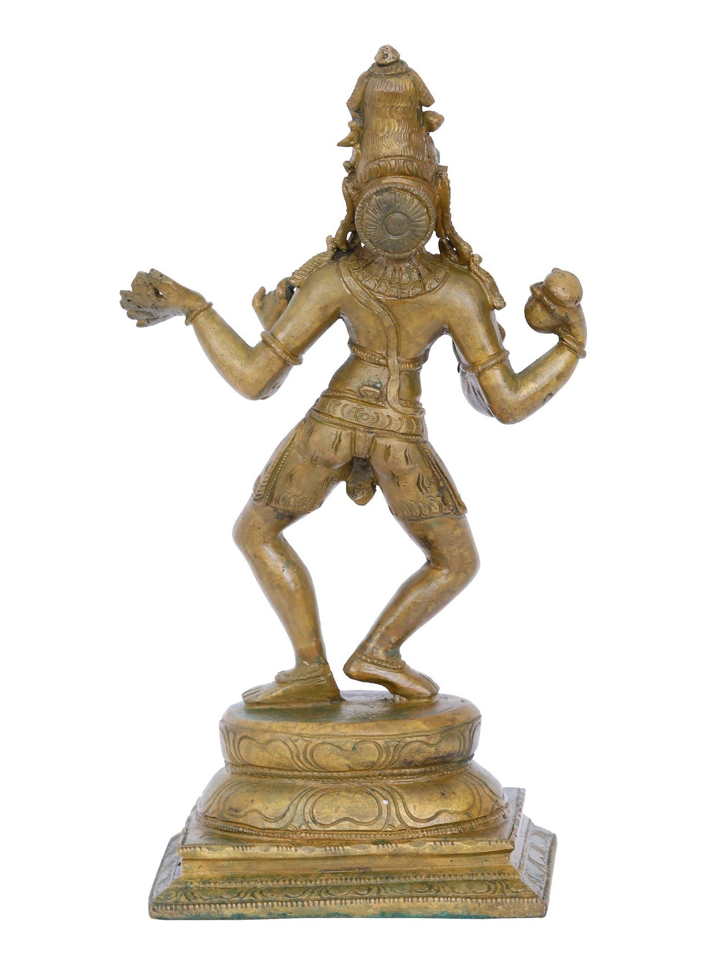 9'' Lord Shiva As Tandava Mudra | Panchaloha Bronze Statue From Swamimalai