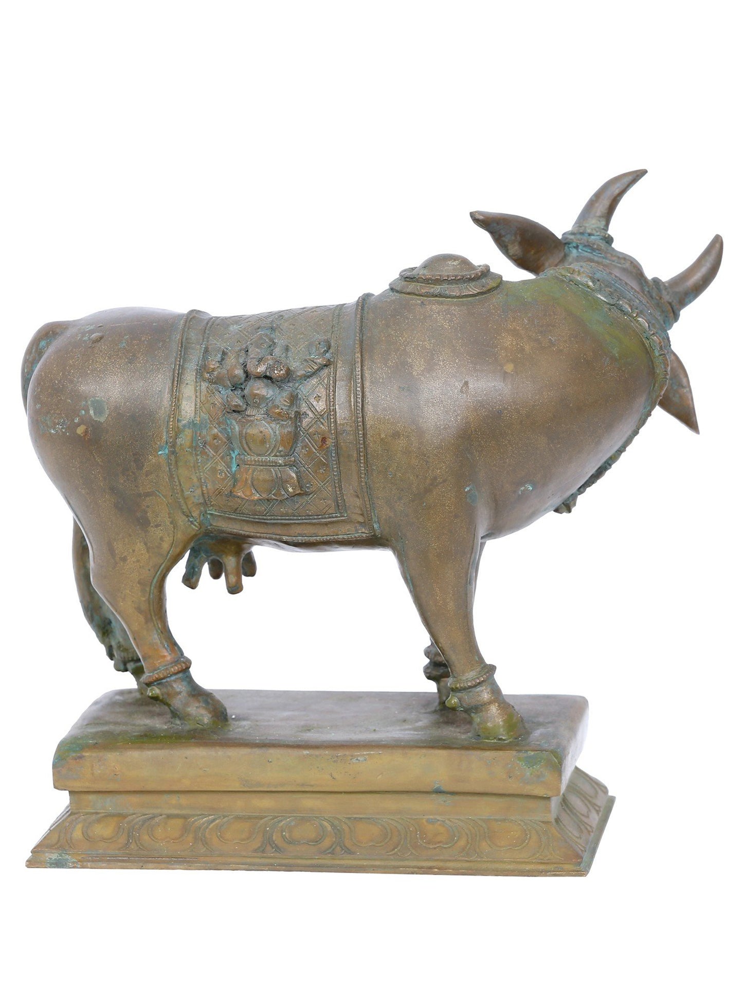 7'' Bronze Goddess Kamdhenu Cow Statue | Panchaloha Bronze Statue From Swamimalai | Handmade Statue