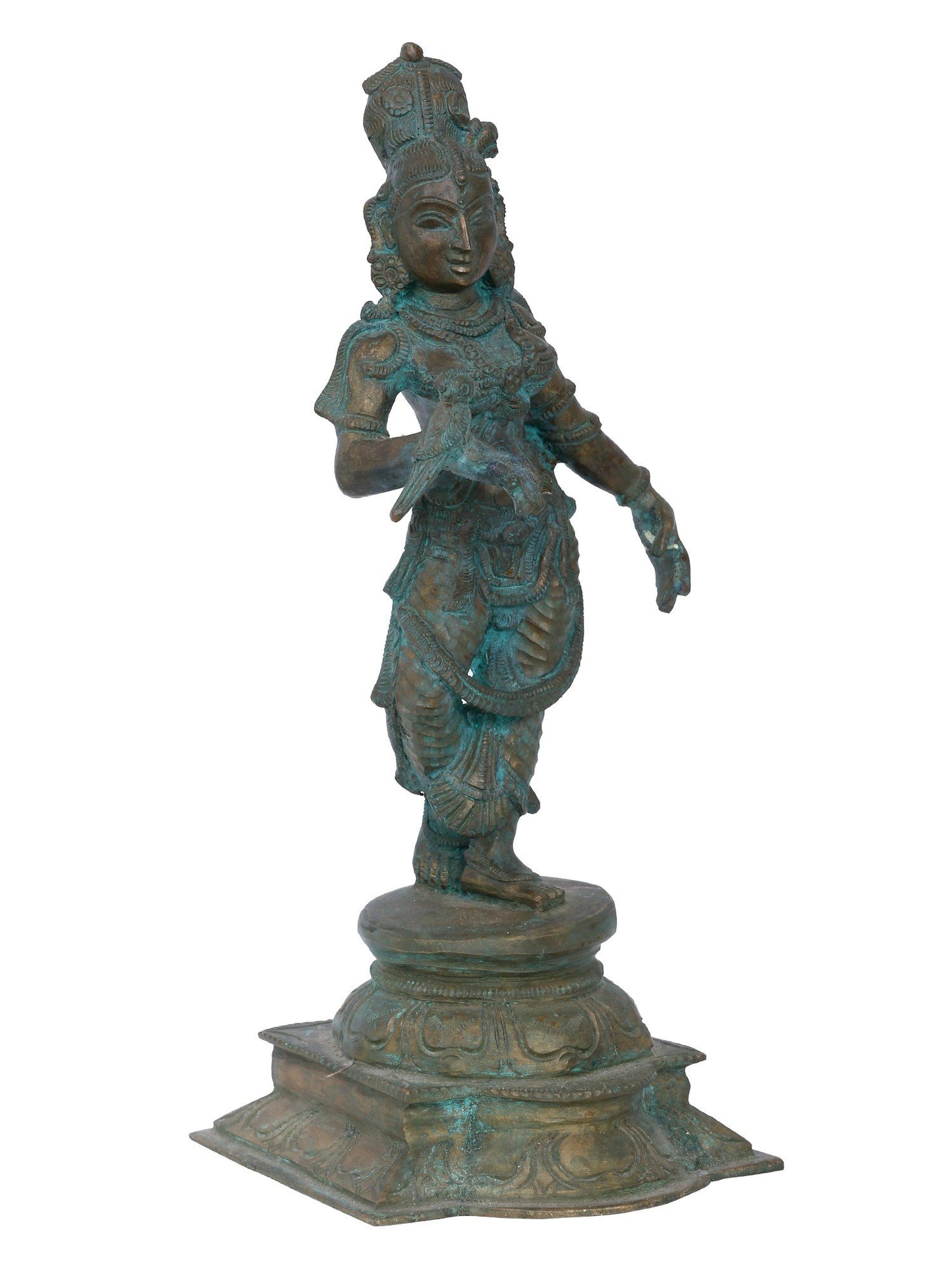 12'' Dancing Apsara Sculpture | Panchaloha Bronze Statue From Swamimalai | Bronze Idol