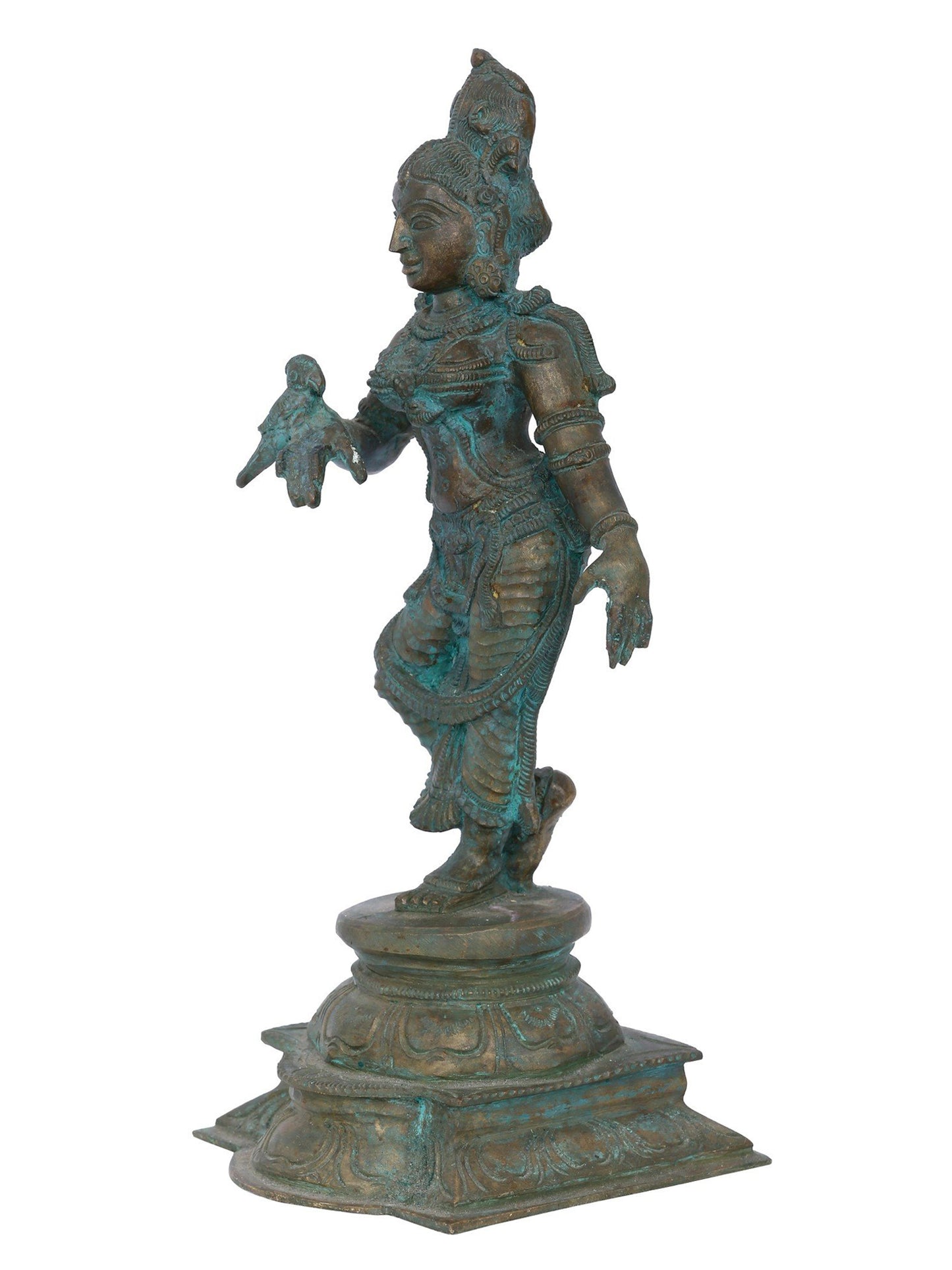 12'' Dancing Apsara Sculpture | Panchaloha Bronze Statue From Swamimalai | Bronze Idol