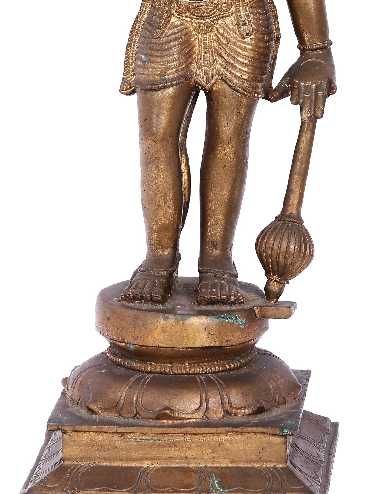 19" Standing Lord Hanuman Panchaloha Bronze Statue From Swamimalai | Decorative Bronze Idol | Bronze Statue For Temple