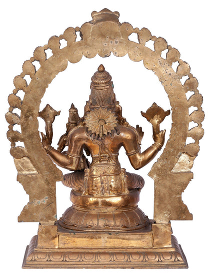 20'' Lord Varaha (Vishnu) With Goddess Lakshmi Panchaloha Bronze Statue | Decorative Bronze Idol | Bronze Statue For Temple