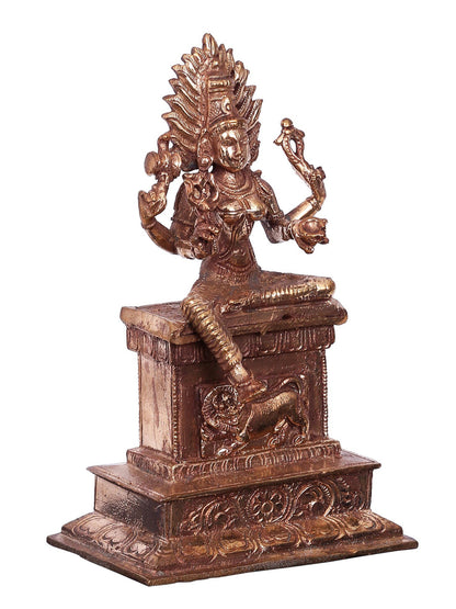 5" Small Goddess Mariamman Bronze Figurine | Decorative Bronze Idol | Bronze Statue For Temple