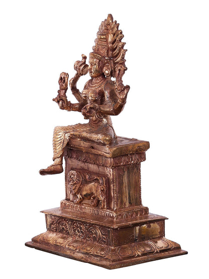 5" Small Goddess Mariamman Bronze Figurine | Decorative Bronze Idol | Bronze Statue For Temple