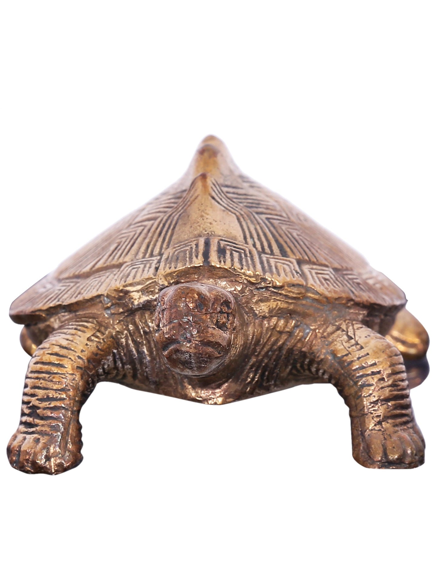 3'' Small Bronze Vastu Tortoise For Best Wishes | Decorative Bronze Idol | Bronze Statue For Gifting