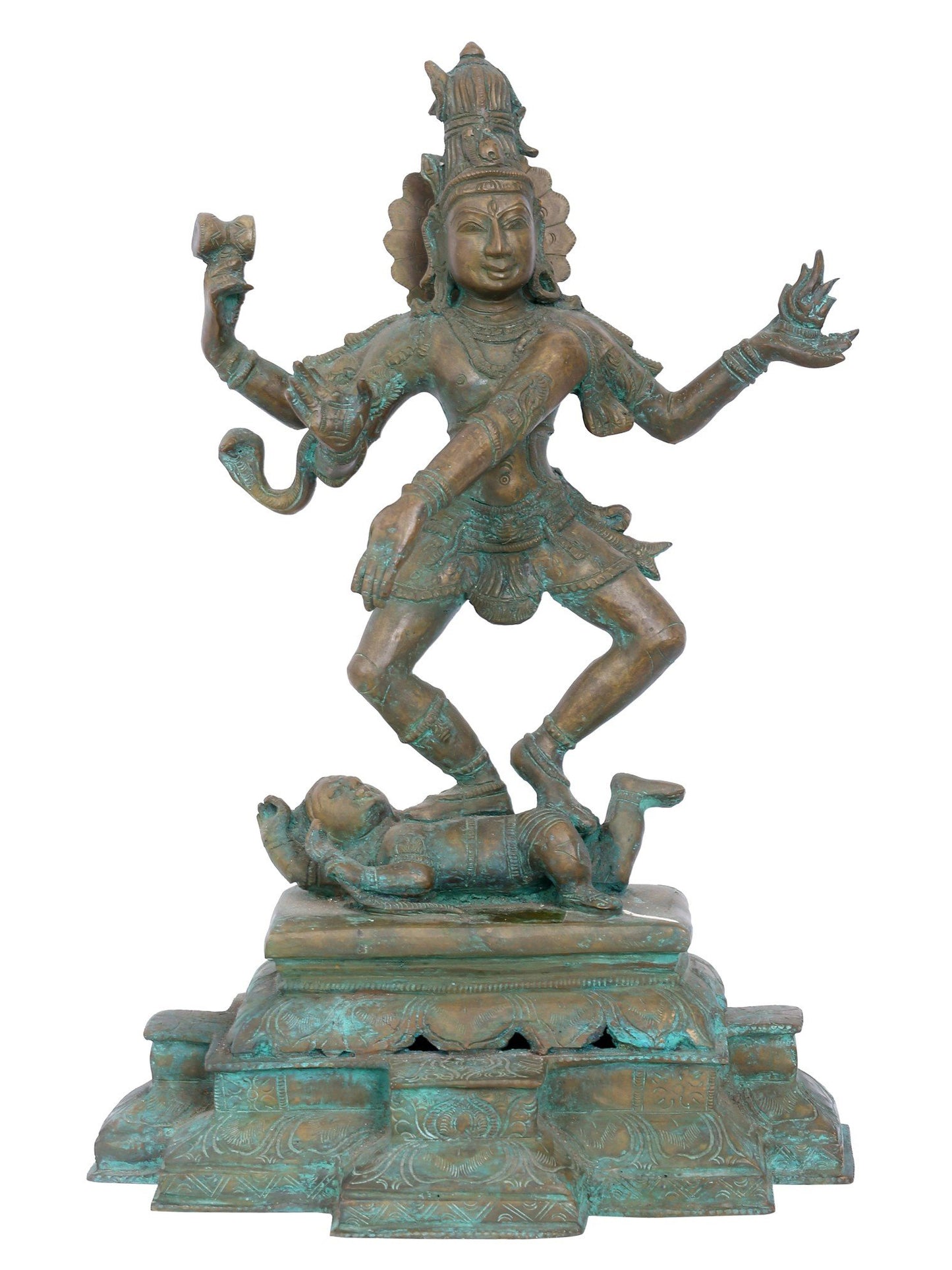 18" Shiva Tandava | Handmade | Bronze Shiva Idol | Panchaloha Bronze From Swamimalai