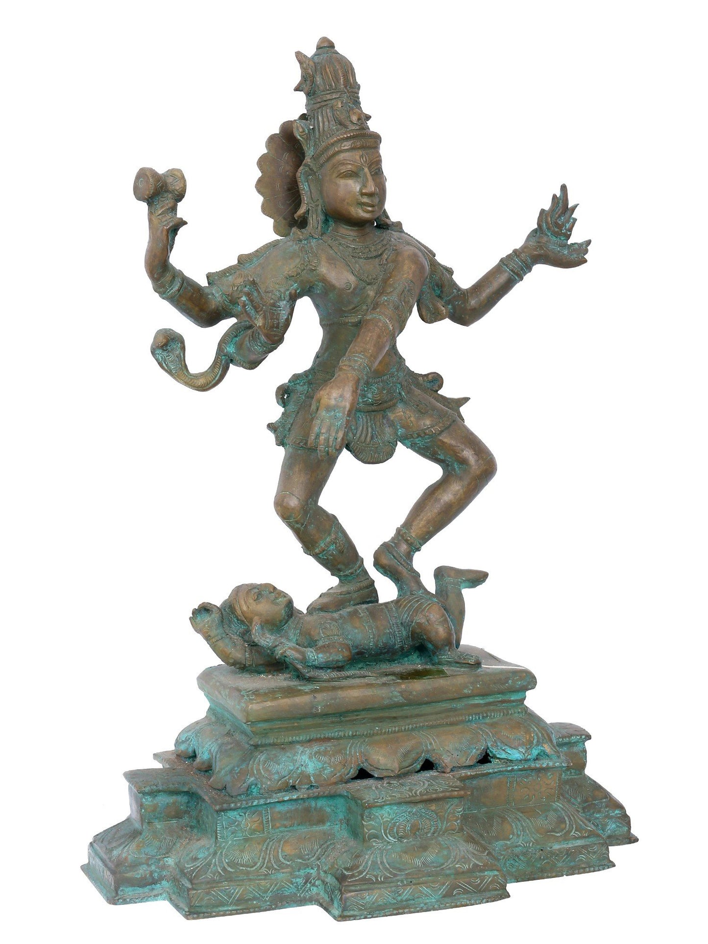 18" Shiva Tandava | Handmade | Bronze Shiva Idol | Panchaloha Bronze From Swamimalai