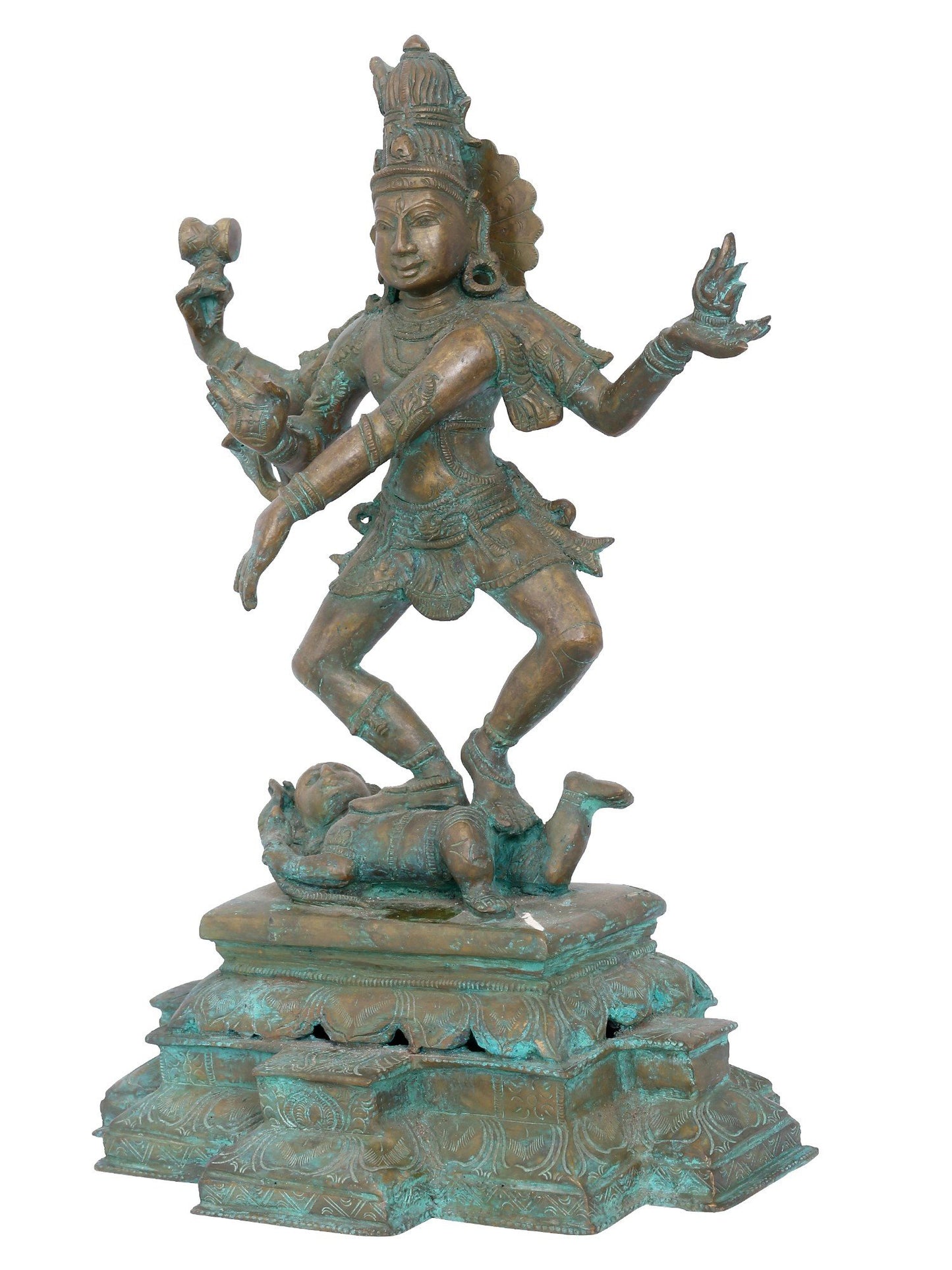 18" Shiva Tandava | Handmade | Bronze Shiva Idol | Panchaloha Bronze From Swamimalai