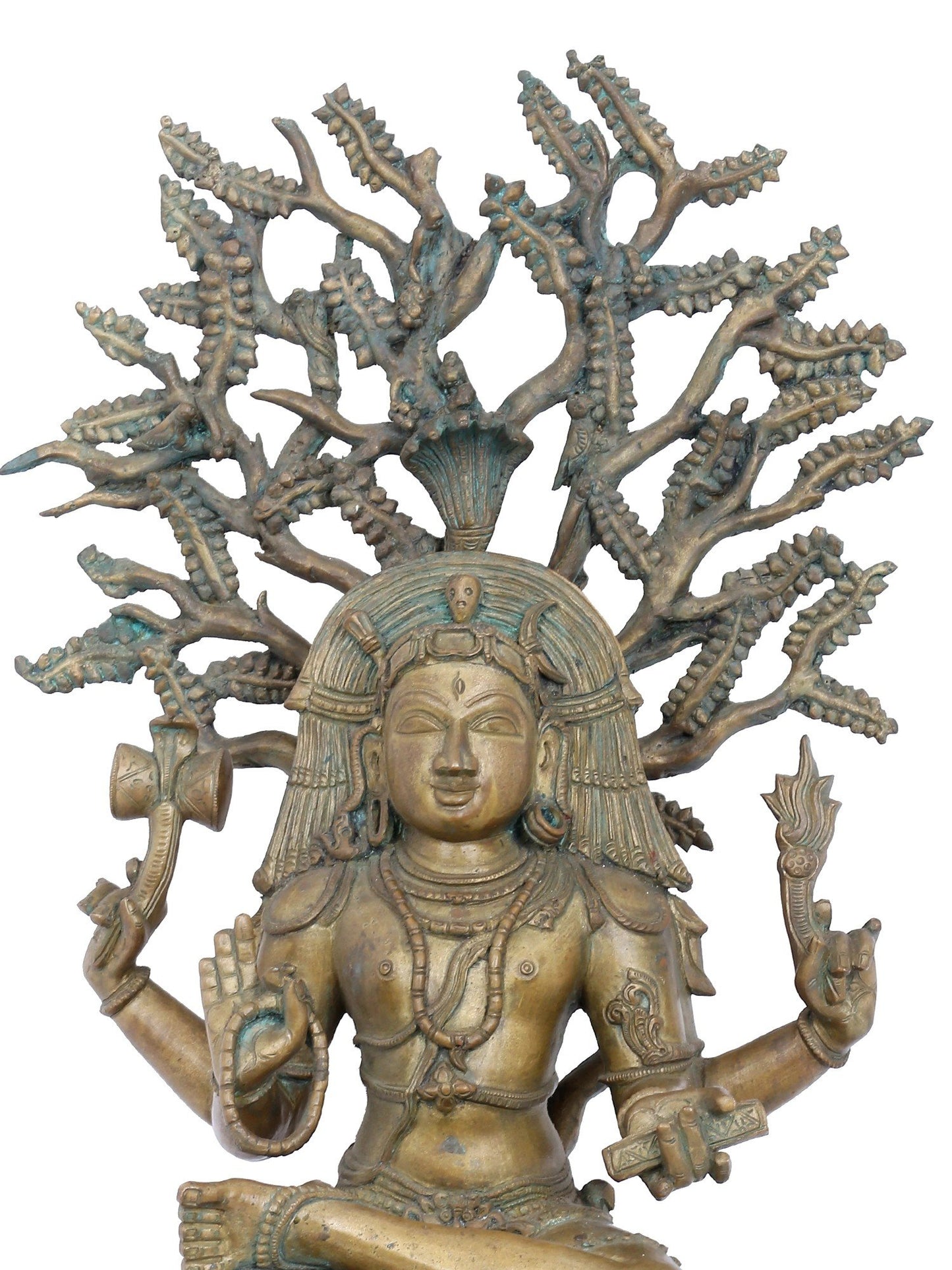 21" Dakshinamurthy Shiva | Handmade Shiva Idol | Panchaloha Bronze Statue From Swamimalai