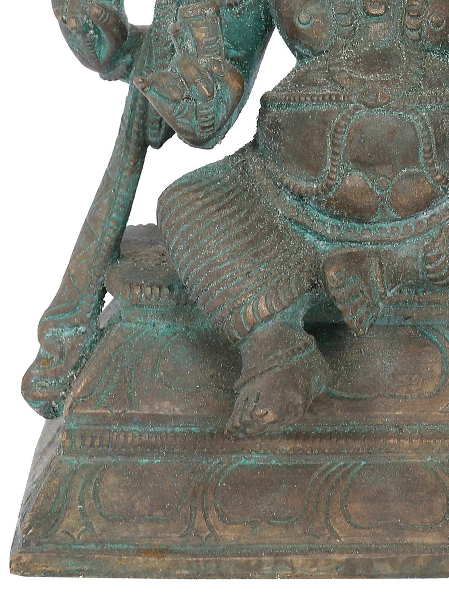 7" Dvimukha Ganapati Bronze Statue | Panchaloha Bronze Statue | Decorative Bronze Idol | Bronze Statue For Temple