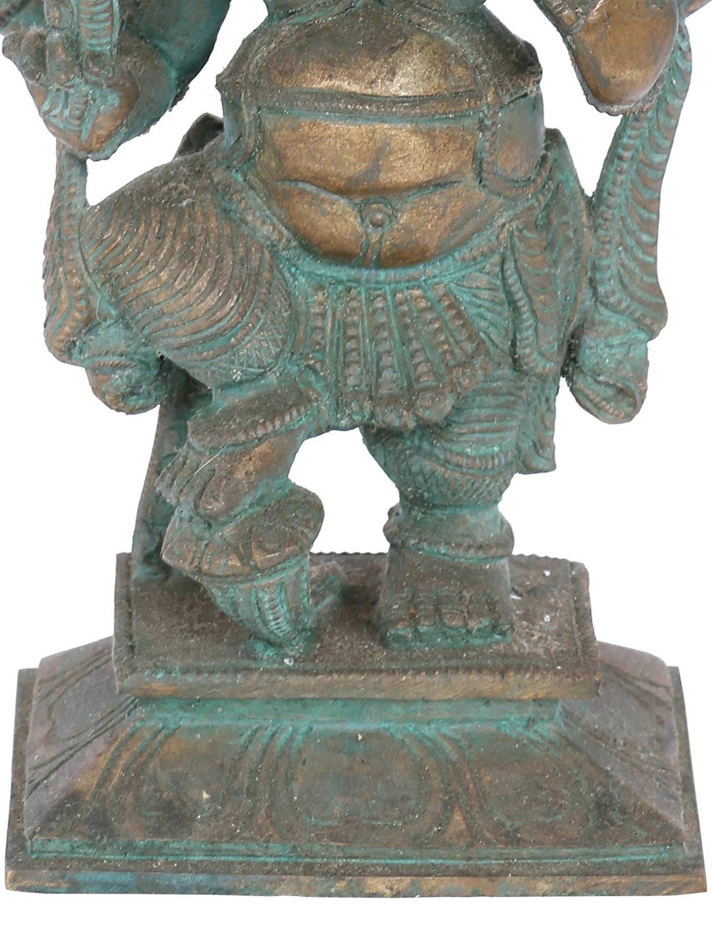 7" Nritya Ganapati Bronze Statue | Panchaloha Bronze Statue | Decorative Bronze Idol | Bronze Statue For Temple