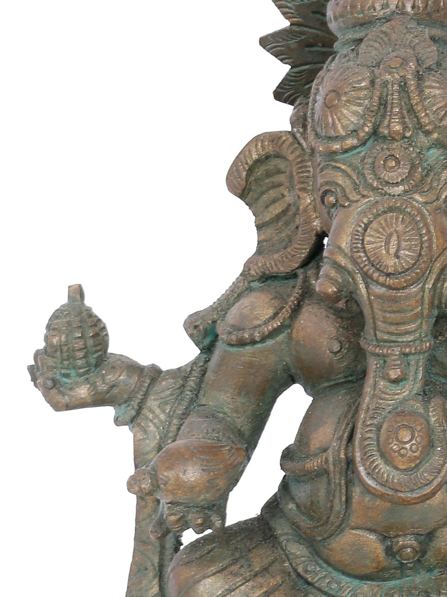 7" Bala Ganapati On Aasana Bronze Statue | Panchaloha Bronze Statue | Decorative Bronze Idol | Bronze Statue For Temple