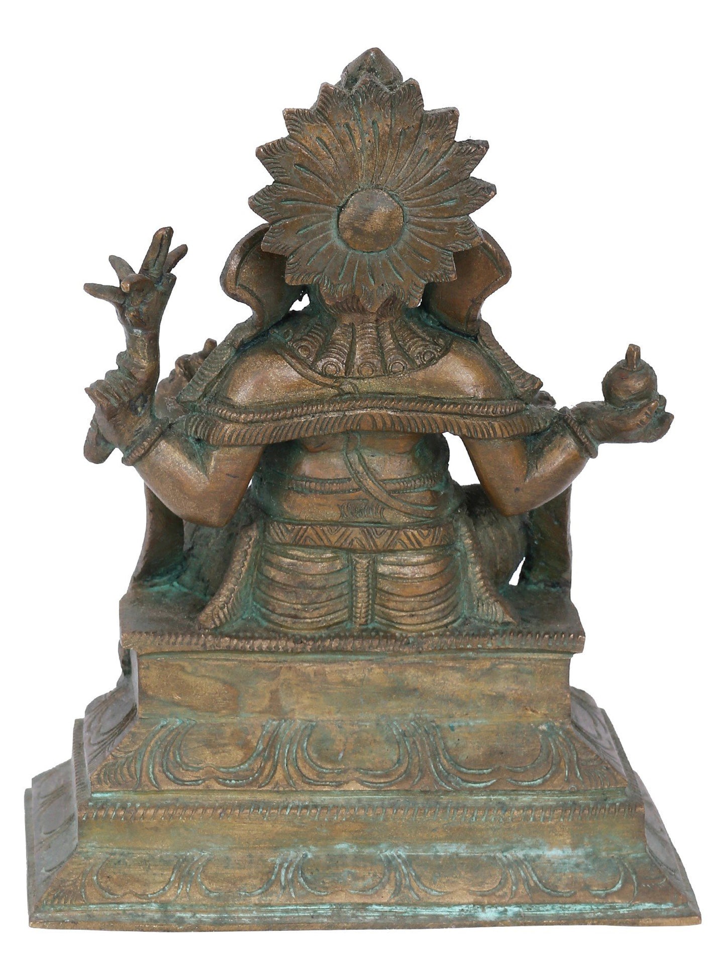 7" Bala Ganapati On Aasana Bronze Statue | Panchaloha Bronze Statue | Decorative Bronze Idol | Bronze Statue For Temple