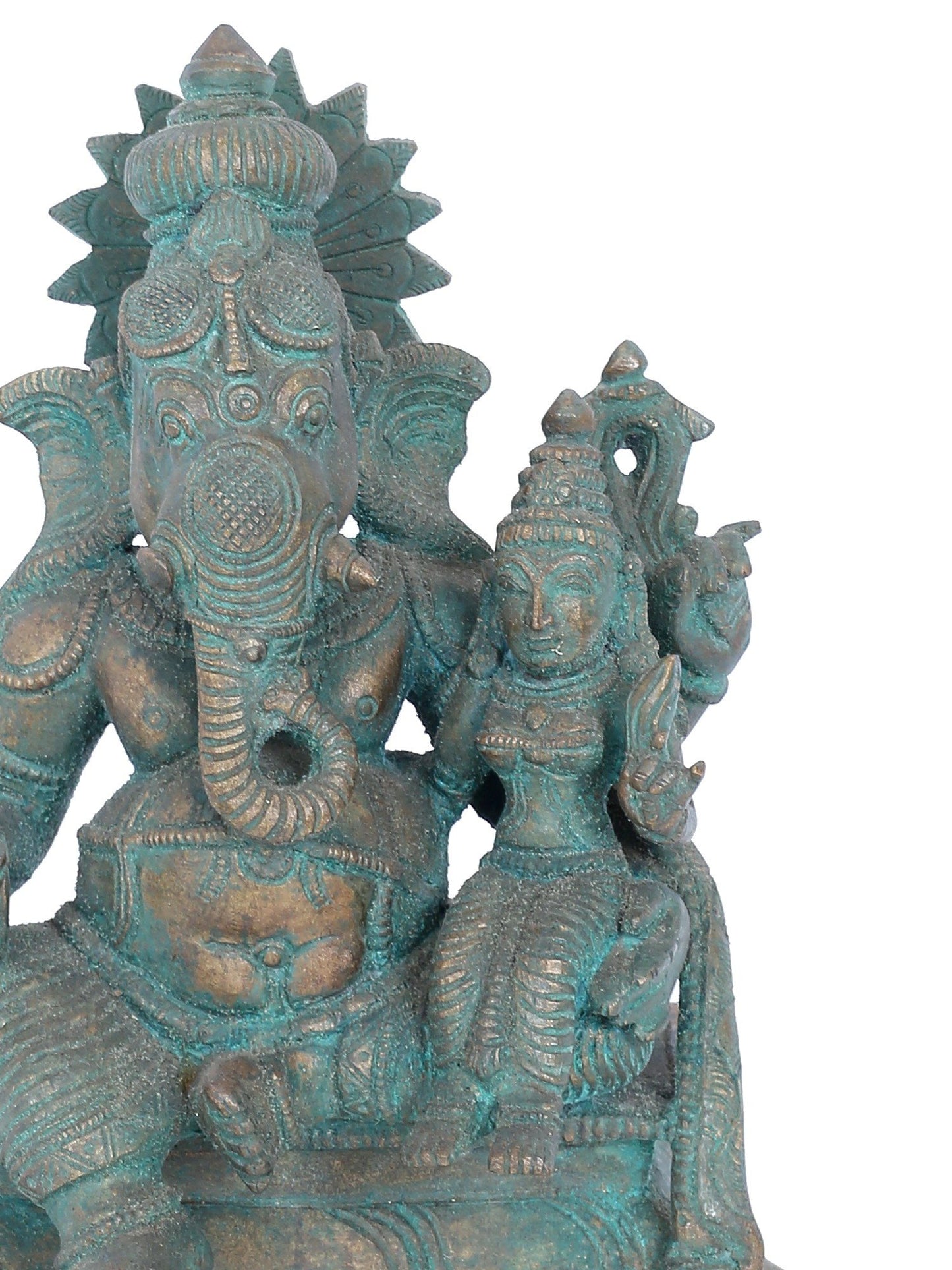 7" Vara Ganapati Bronze Ritual Statue | Panchaloha Bronze Statue | Decorative Bronze Idol | Bronze Statue For Temple