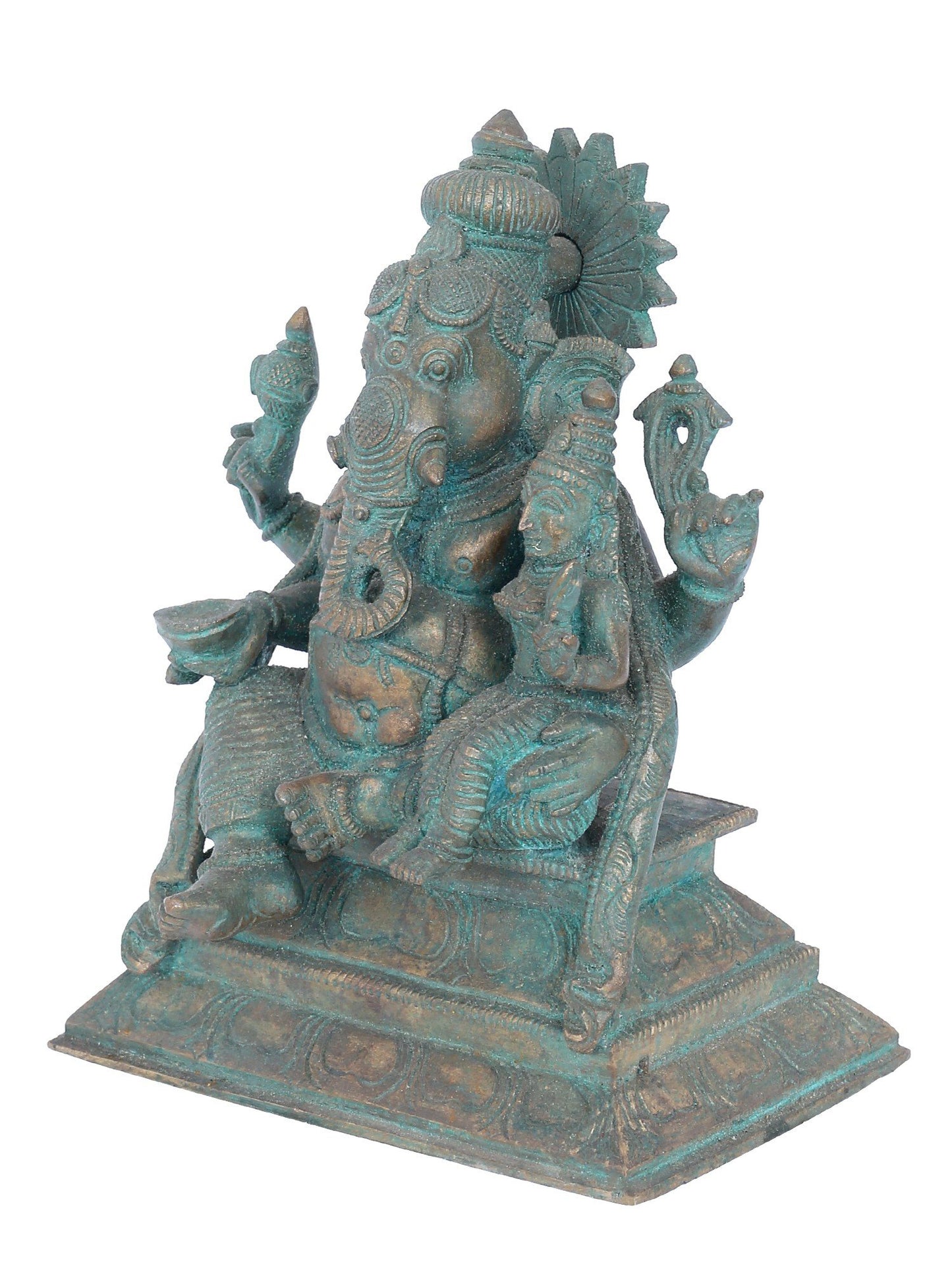 7" Vara Ganapati Bronze Ritual Statue | Panchaloha Bronze Statue | Decorative Bronze Idol | Bronze Statue For Temple