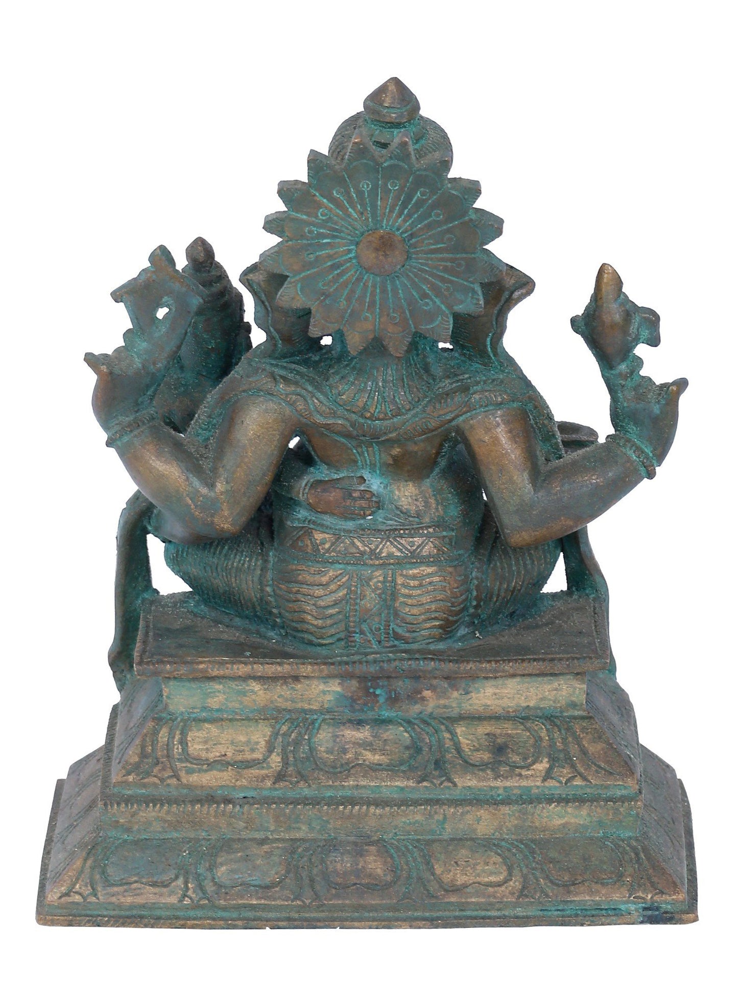 7" Vara Ganapati Bronze Ritual Statue | Panchaloha Bronze Statue | Decorative Bronze Idol | Bronze Statue For Temple