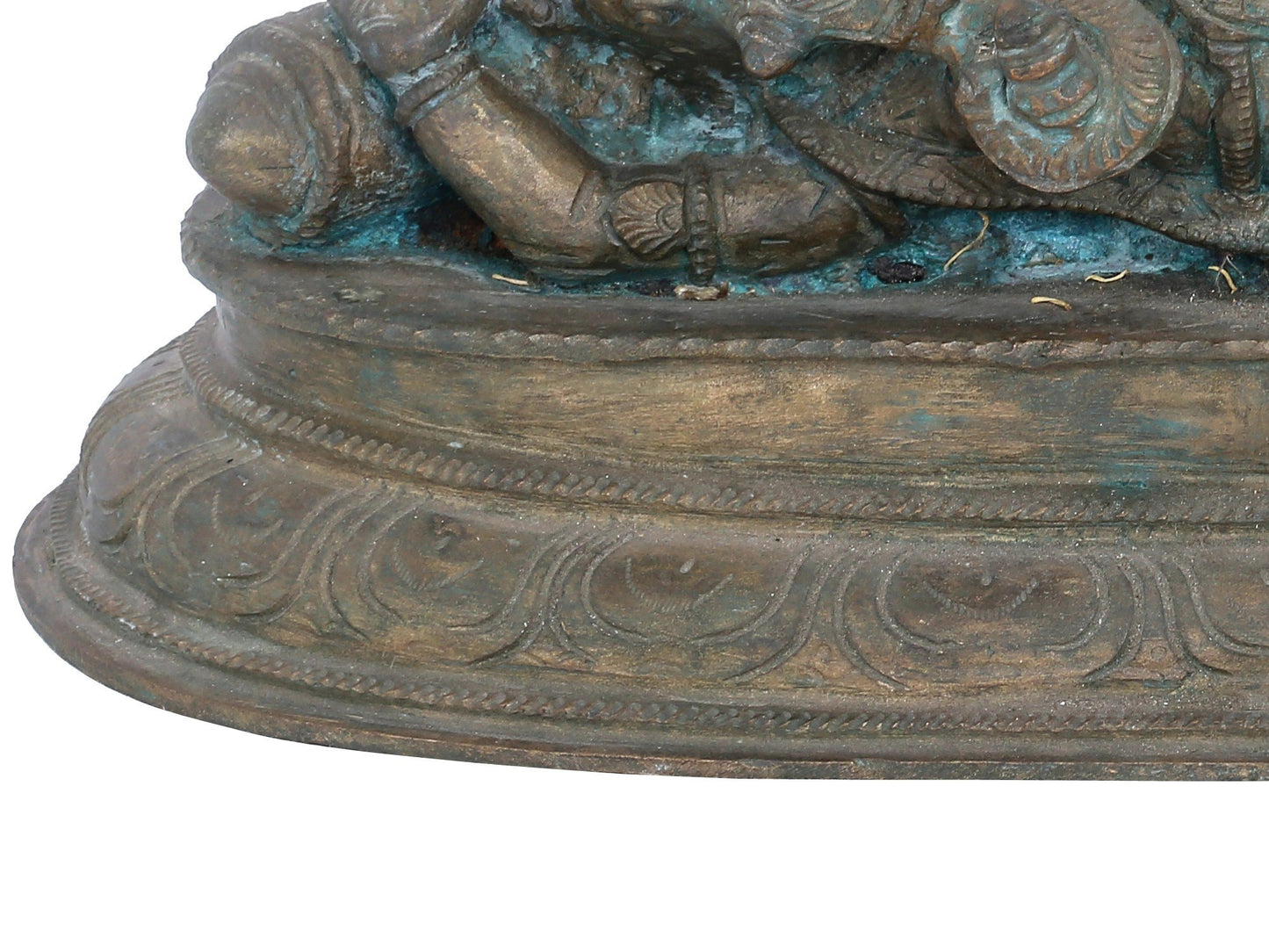 11" Reclining Lord Ganesha Bronze Statue | Panchaloha Bronze Statue | Decorative Bronze Idol | Bronze Statue For Temple