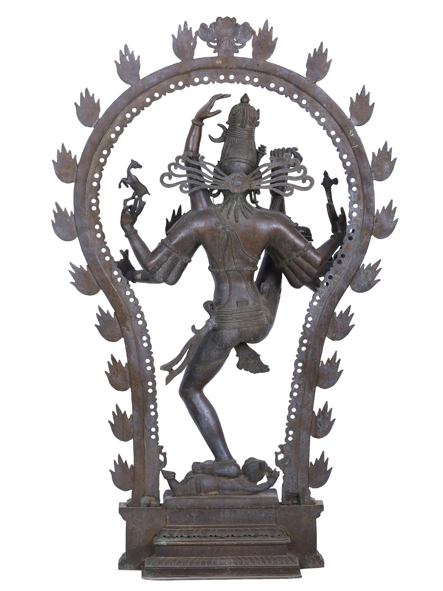 50" Large Statue Of Lord Shiva Tandava As Nataraja | Panchaloha Bronze Statue | Decorative Bronze Idol | Bronze Statue For Temple