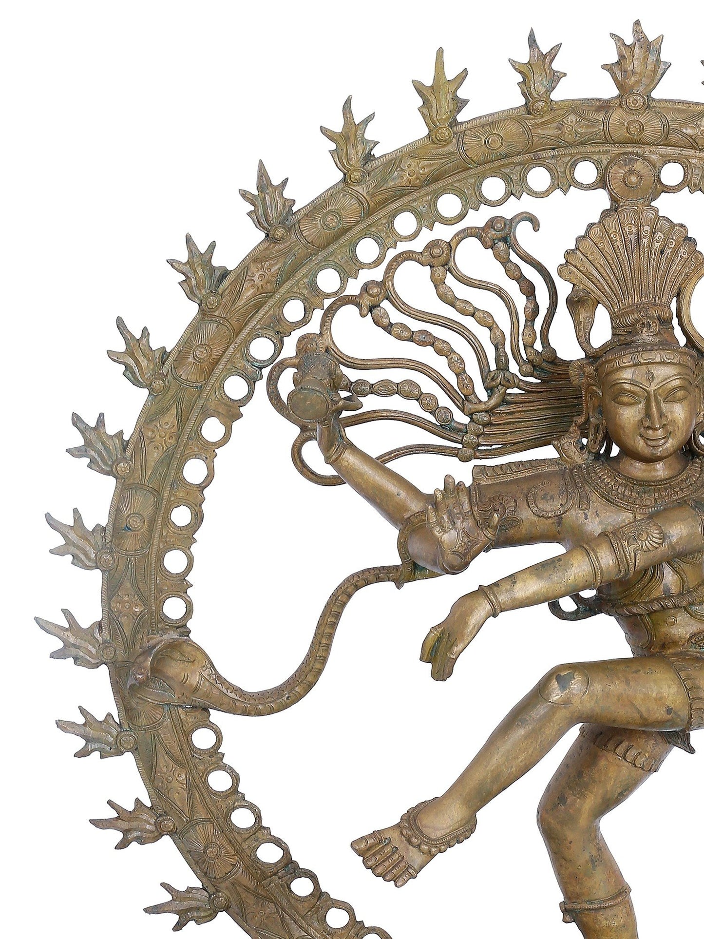 33" Large Nataraja Statue A Form Of Lord Shiva | Panchaloha Bronze Statue | Decorative Bronze Idol | Bronze Statue For Temple