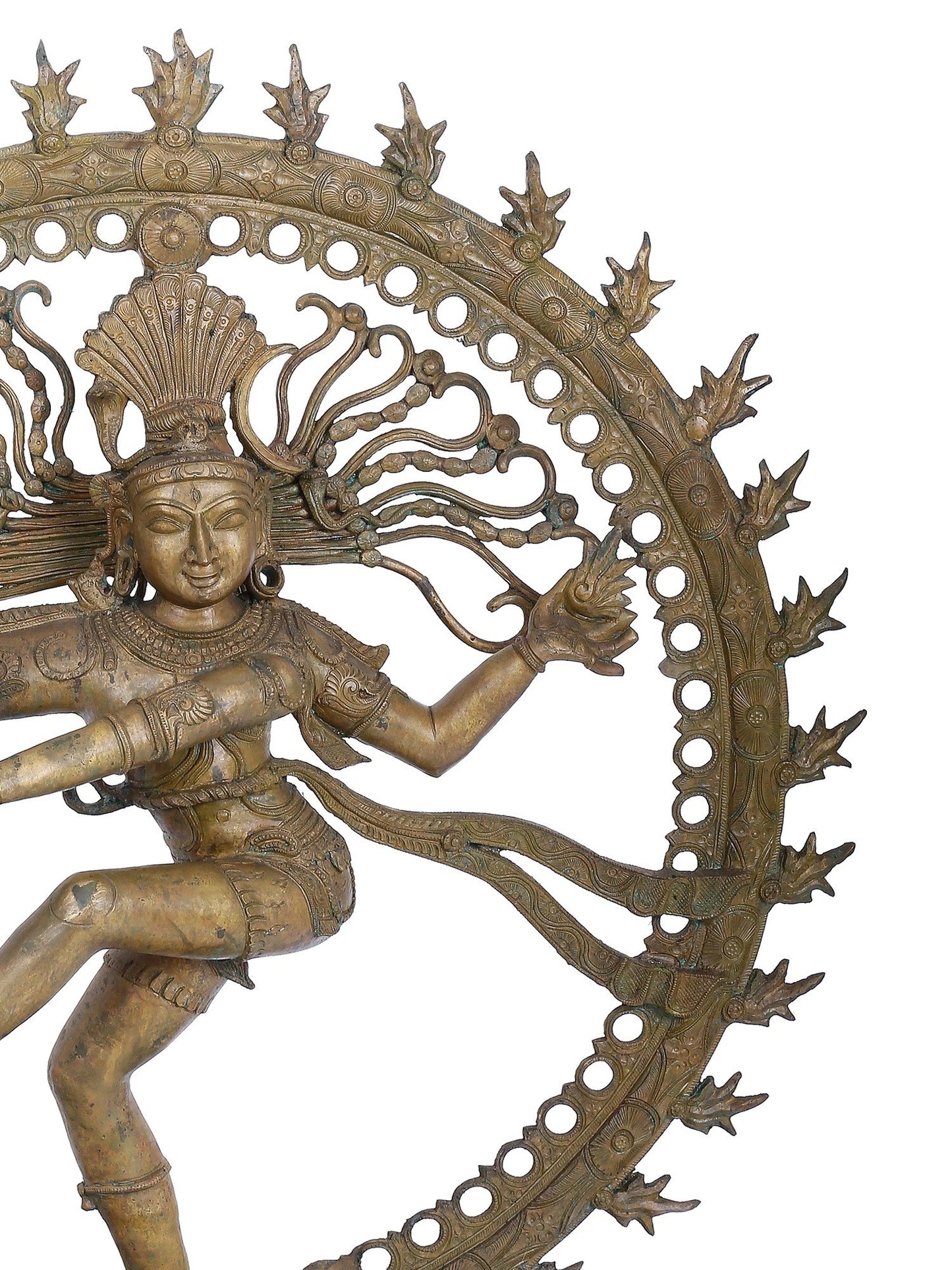 33" Large Nataraja Statue A Form Of Lord Shiva | Panchaloha Bronze Statue | Decorative Bronze Idol | Bronze Statue For Temple