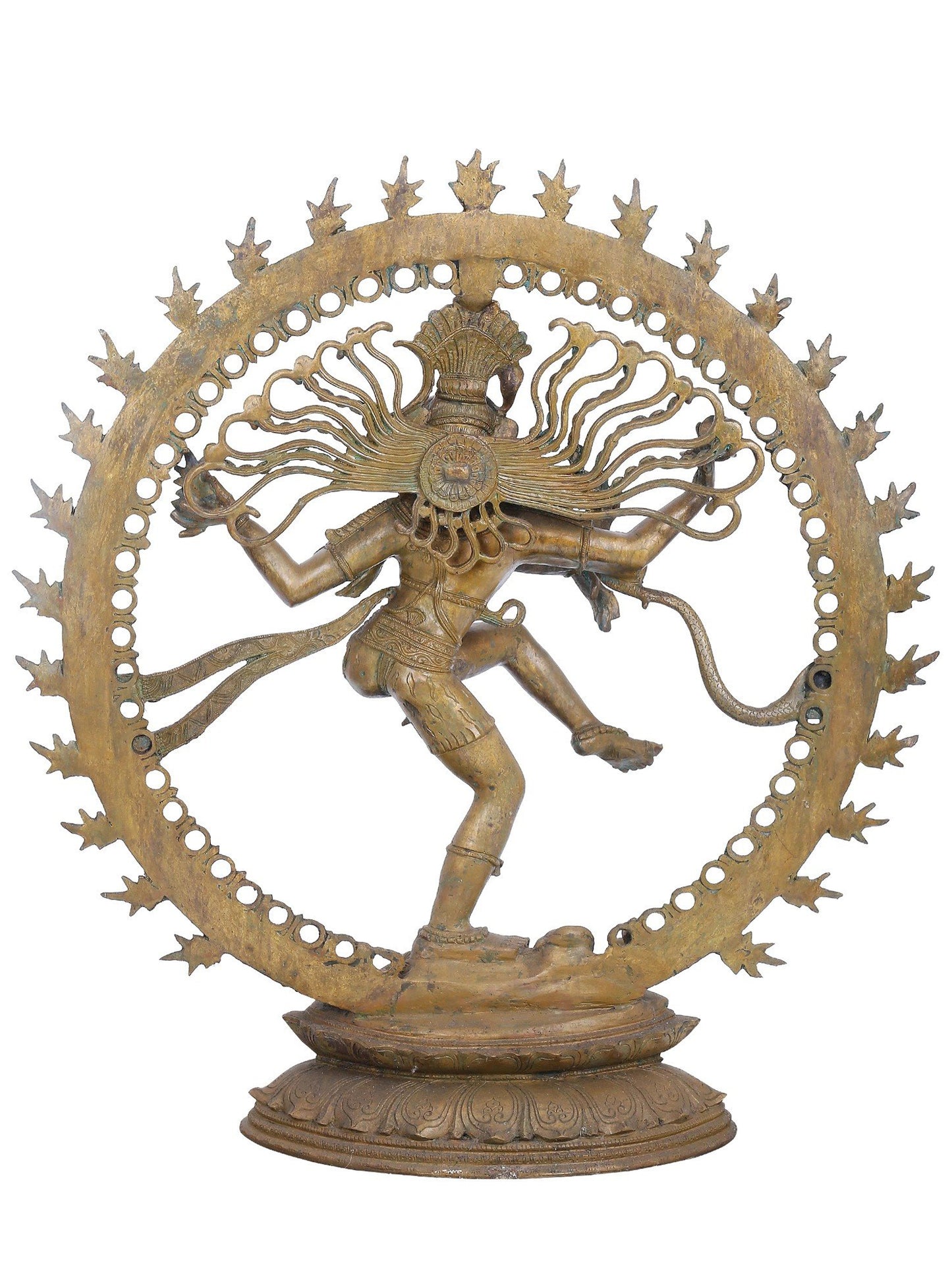 33" Large Nataraja Statue A Form Of Lord Shiva | Panchaloha Bronze Statue | Decorative Bronze Idol | Bronze Statue For Temple