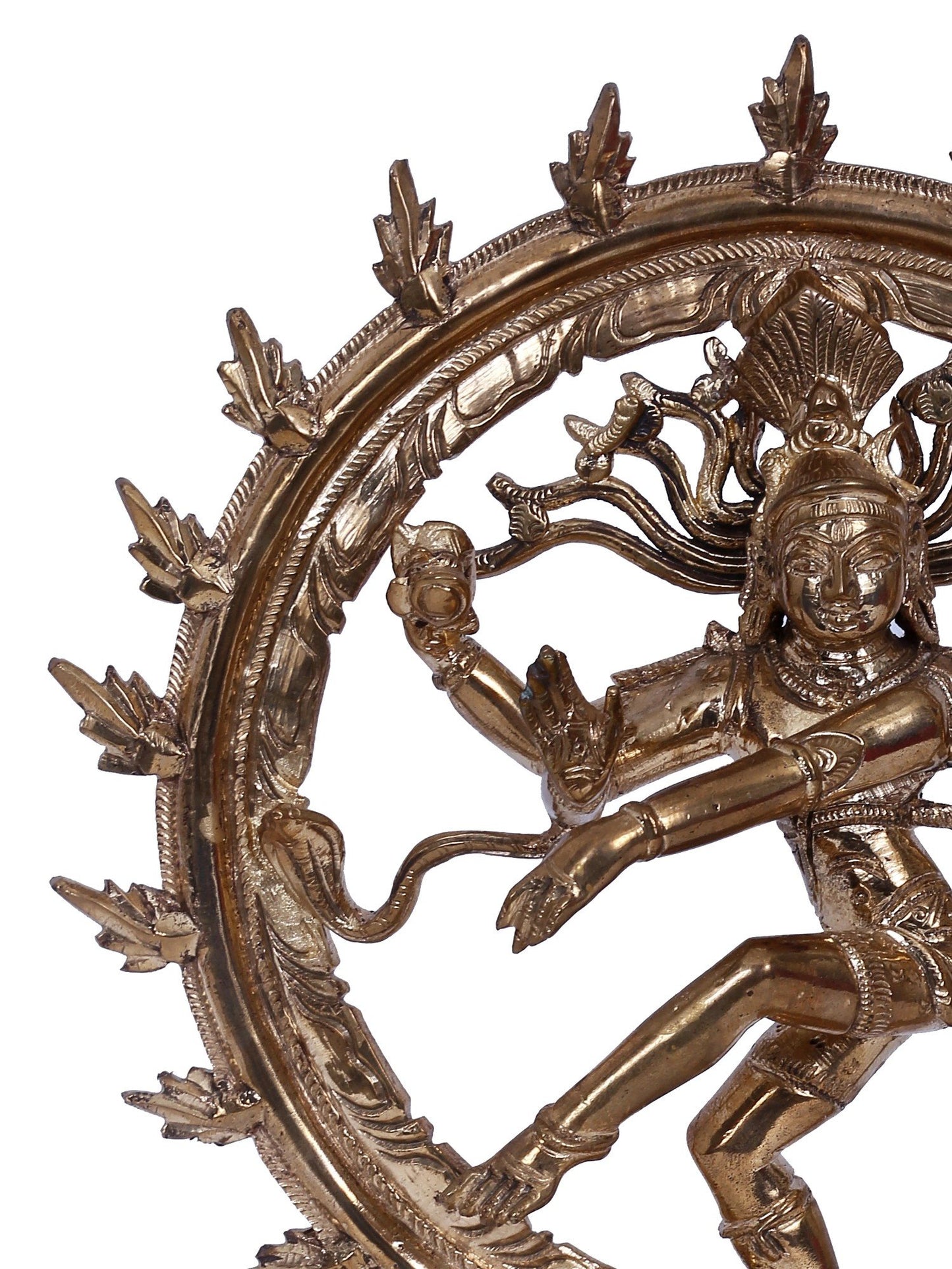 10" Four Armed Lord Nataraja Bronze Statue | Panchaloha Bronze Statue | Decorative Bronze Idol | Bronze Statue For Temple