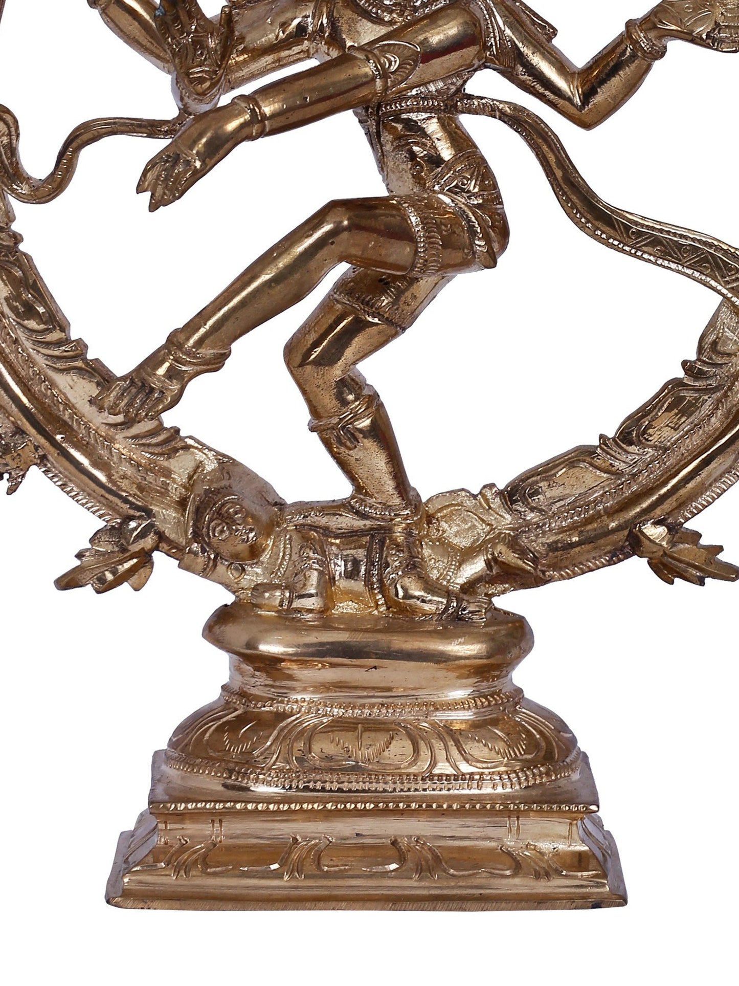 10" Four Armed Lord Nataraja Bronze Statue | Panchaloha Bronze Statue | Decorative Bronze Idol | Bronze Statue For Temple