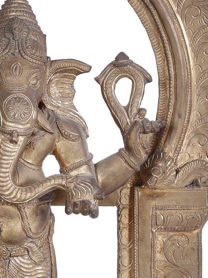 22'' Ekadanta Ganapati Bronze Sculpture | Panchaloha Bronze Statue From Swamimalai.