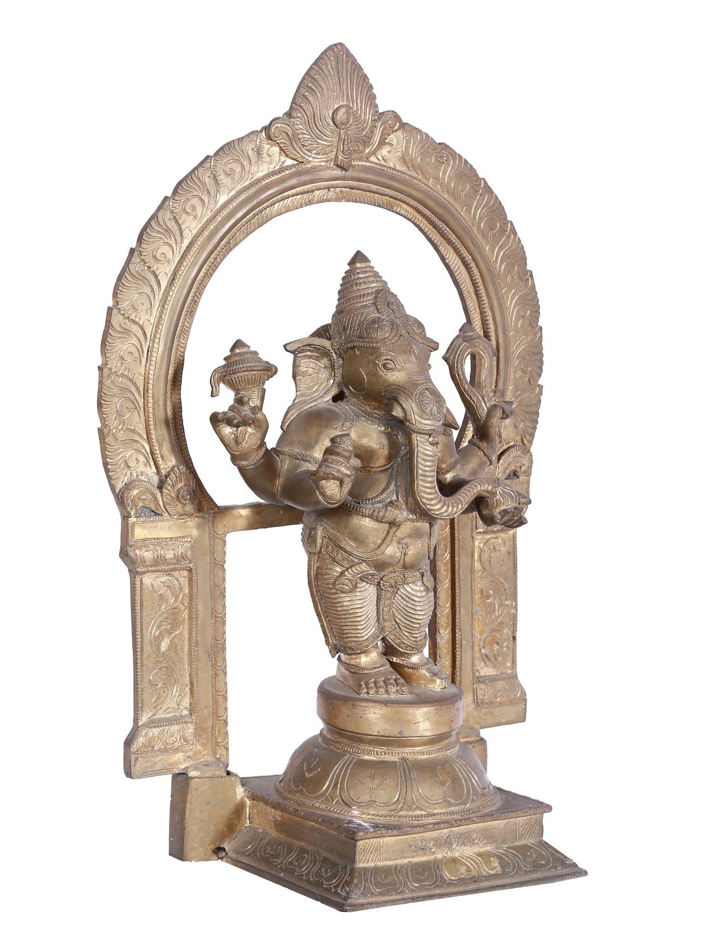 22'' Ekadanta Ganapati Bronze Sculpture | Panchaloha Bronze Statue From Swamimalai.