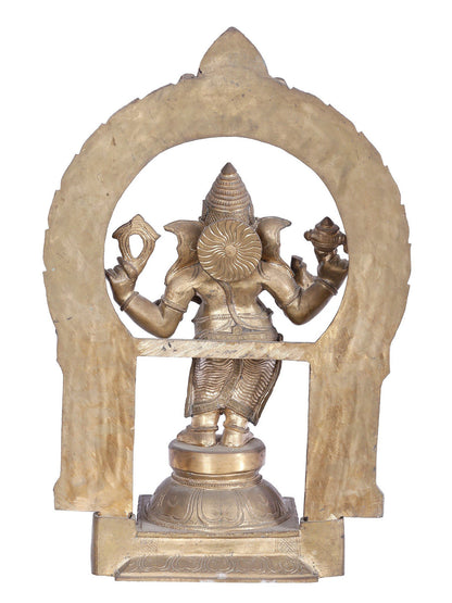 22'' Ekadanta Ganapati Bronze Sculpture | Panchaloha Bronze Statue From Swamimalai.